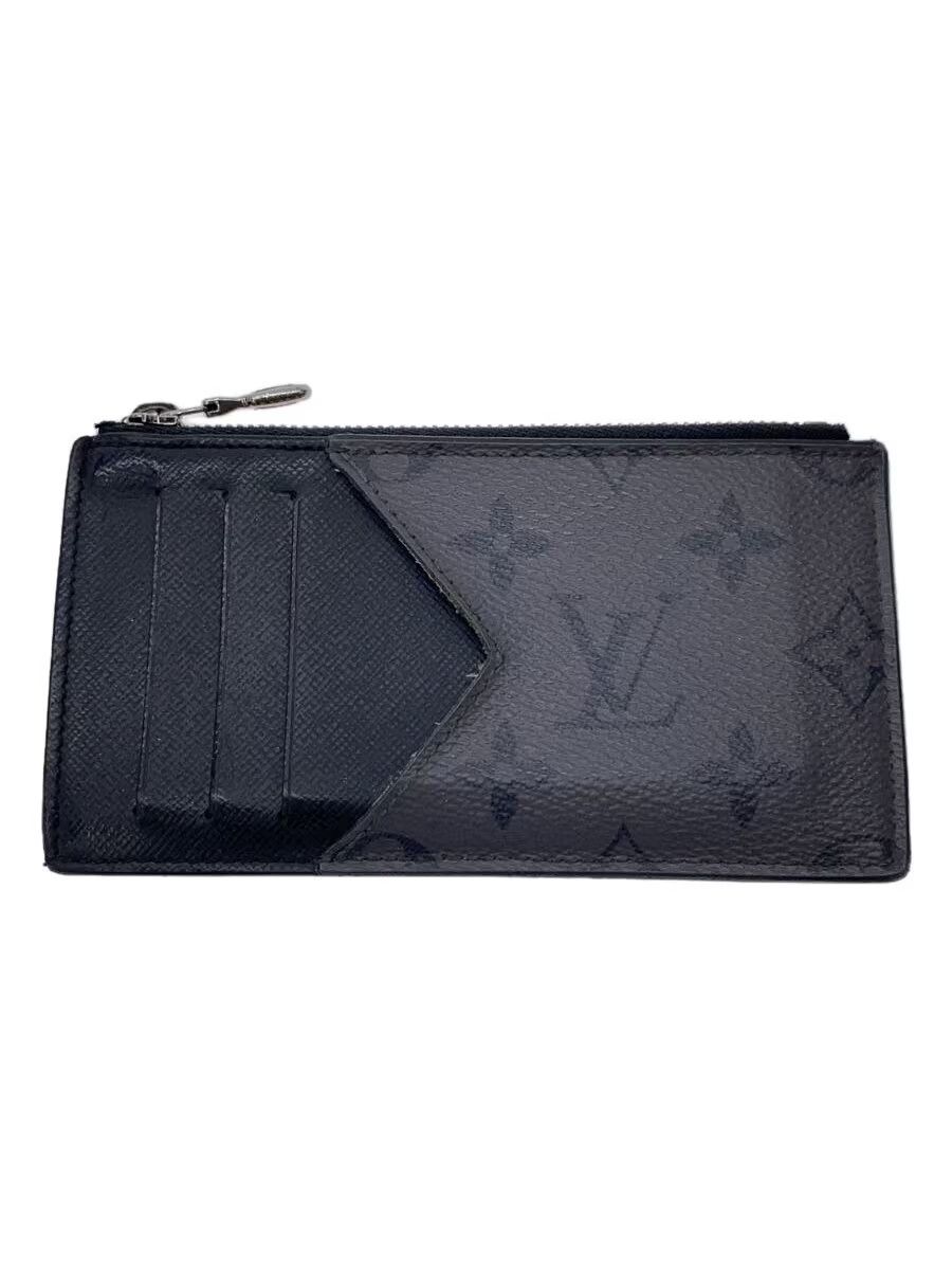 Louis Vuitton Louis Vuitton Monogram Eclipse Reverse Coin Card Holder Grey Size ONE SIZE - 1 Thumbnail