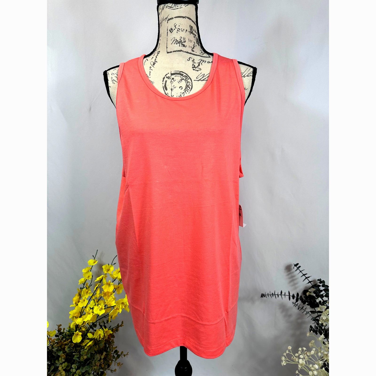 Other Abound Nordstrom Long Drop Arm Hole Tank Coral Fusion M Size M / US 6-8 / IT 42-44 - 3 Thumbnail