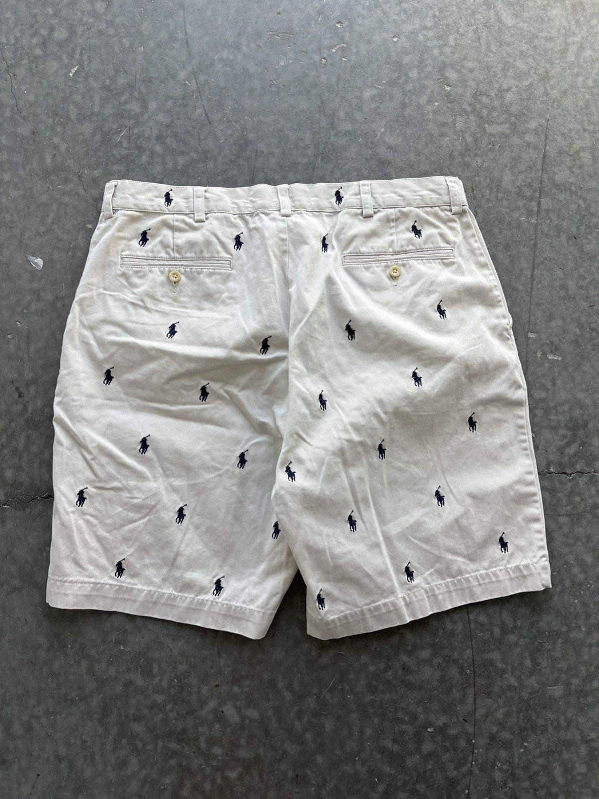 Polo Ralph Lauren Vintage Y2K Polo Ralph Lauren Prospect Shorts Pony AOP Size US 36 / EU 52 - 7 Thumbnail