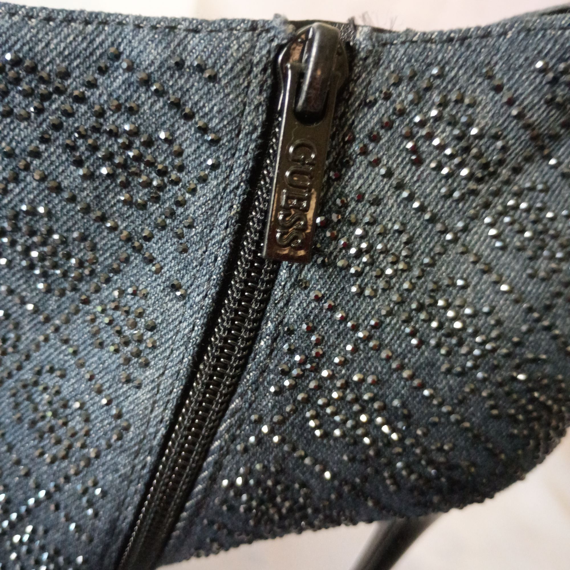 Guess GUESS Fazzie Black Shimmer Stiletto Ankle Booties Pointed To Size US 9.5 / IT 39.5 - 12 Thumbnail