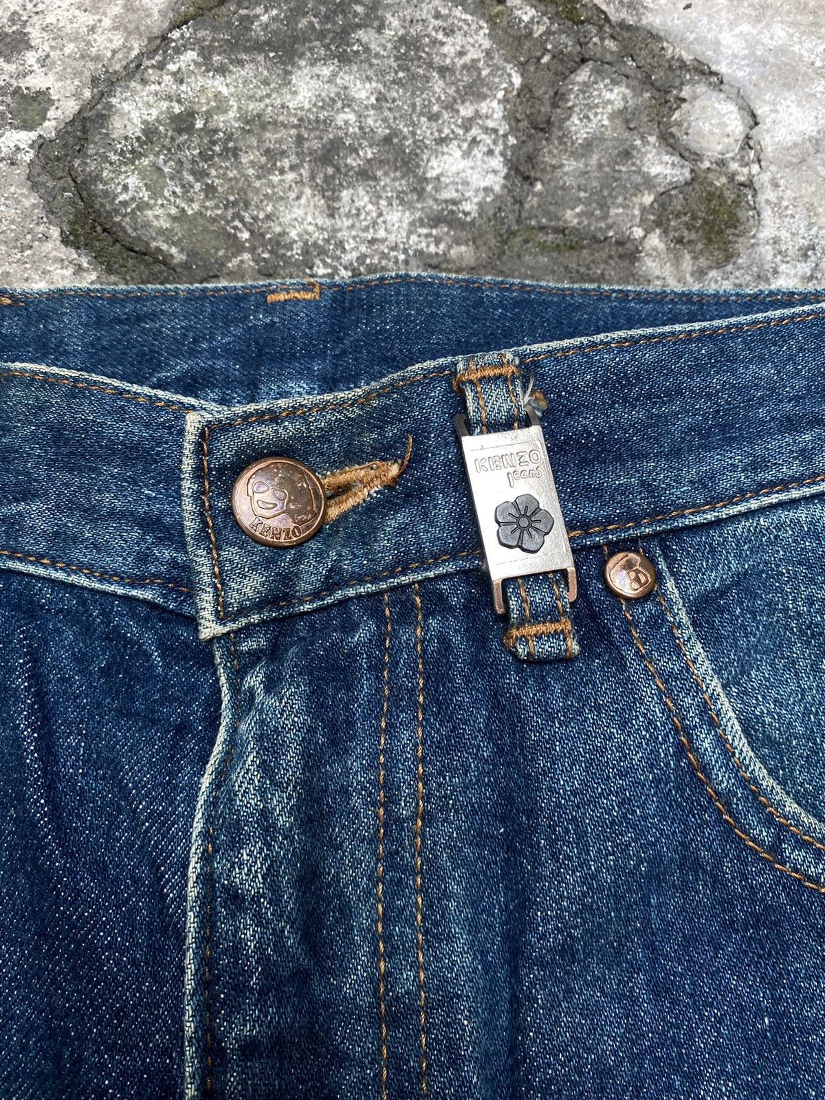 Kenzo Kenzo Made In Japan Blue Barrel Jeans Size US 30 / EU 46 - 4 Thumbnail