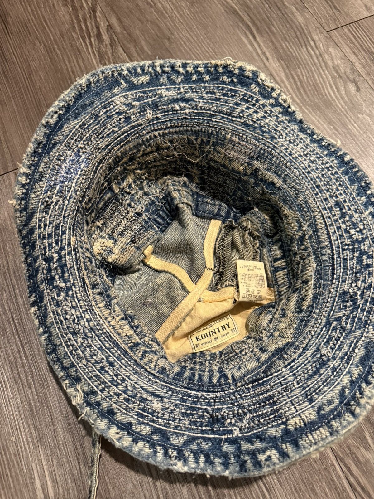 Kapital Kountry Kapital denim bucket hat Size ONE SIZE - 3 Thumbnail