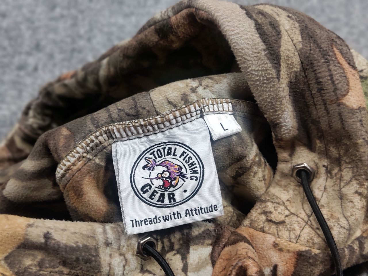 Realtree Vintage Realtree total fishing gear Light Fleece hoodie Y2K Size US L / EU 52-54 / 3 - 13 Thumbnail