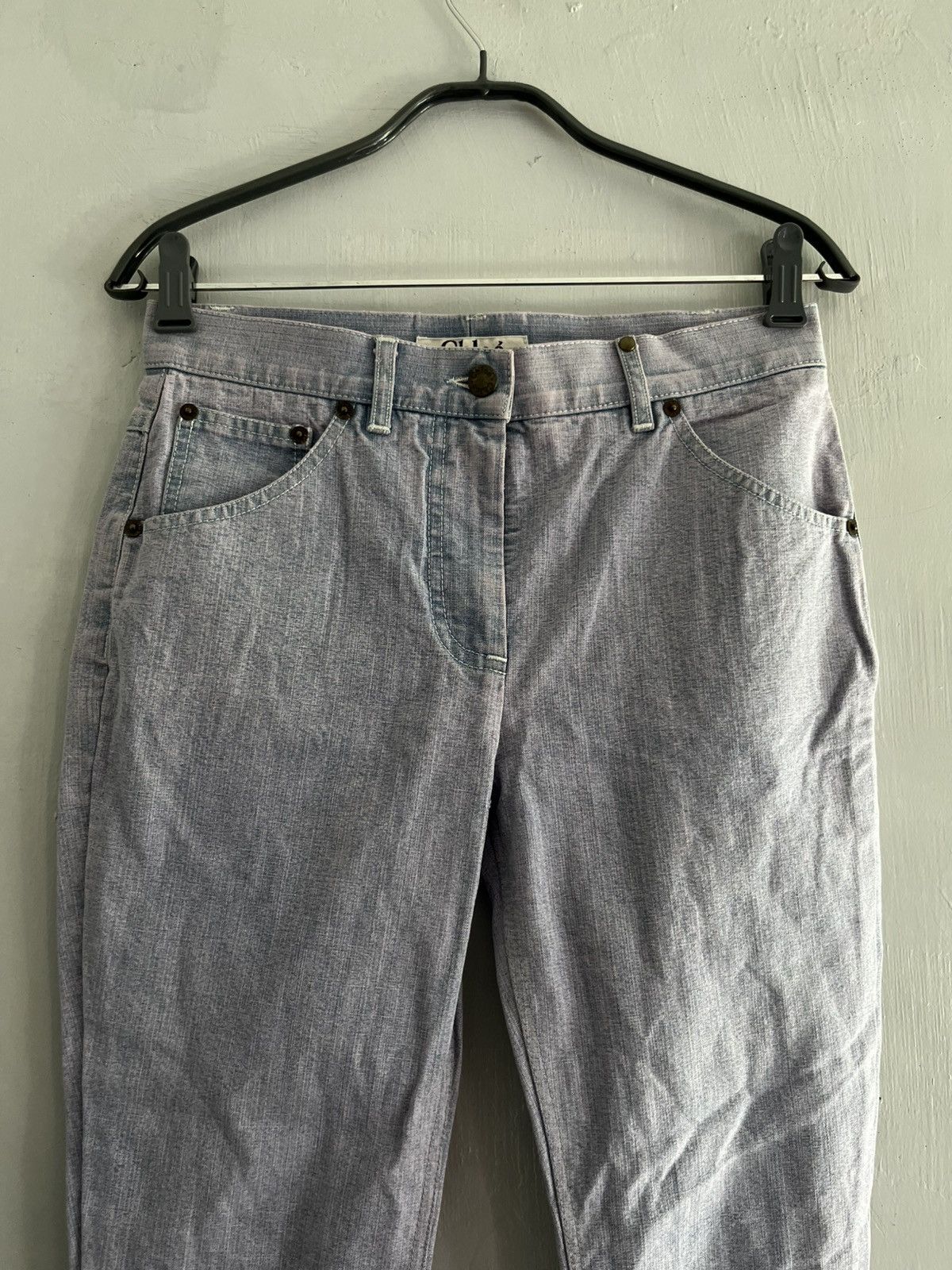 Chloe Ss02 Chloe by Phoebe Philo Boot Cut w/ Purple Accent jeans Size 25" / US 0 / IT 36 - 2 Thumbnail