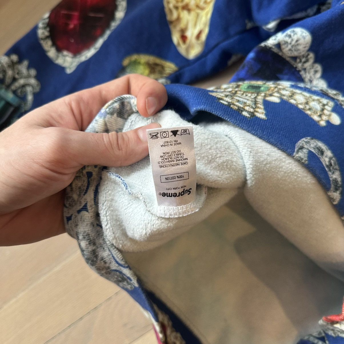 Supreme Supreme diamond AOP hoodie Size US XL / EU 56 / 4 - 6 Thumbnail