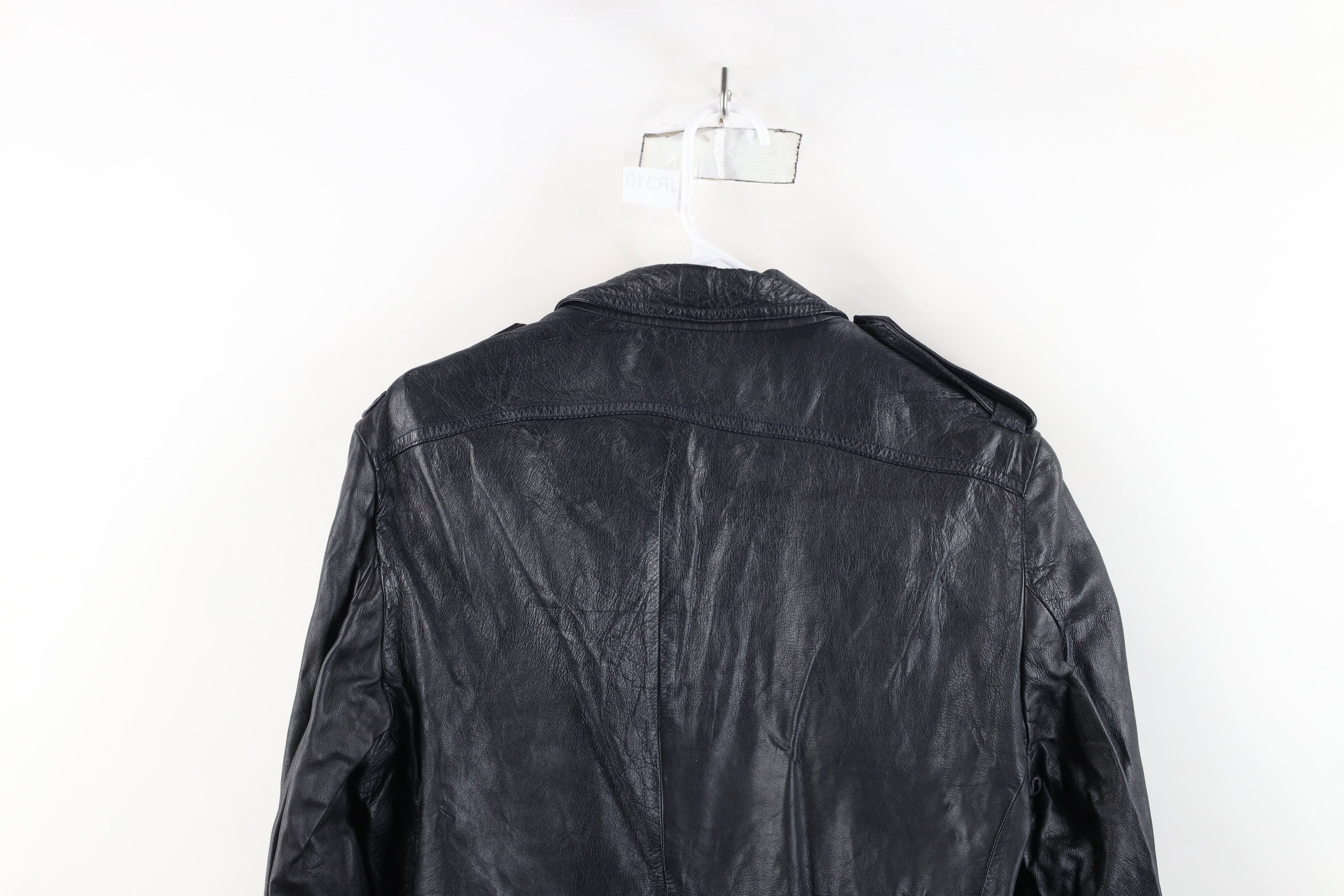 Vintage Vintage 70s Streetwear Bush Leather Shirt Jacket Shacket Size US XL / EU 56 / 4 - 15 Thumbnail