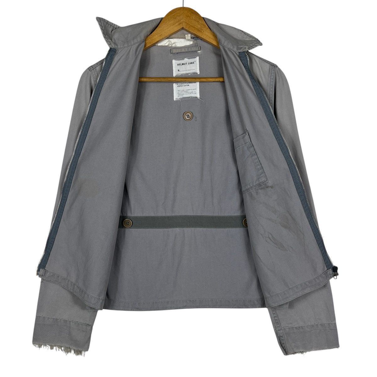 Helmut Lang 🔥 S00 Helmut Lang Distress Blouson Jacket Made In Italy Size US M / EU 48-50 / 2 - 6 Thumbnail