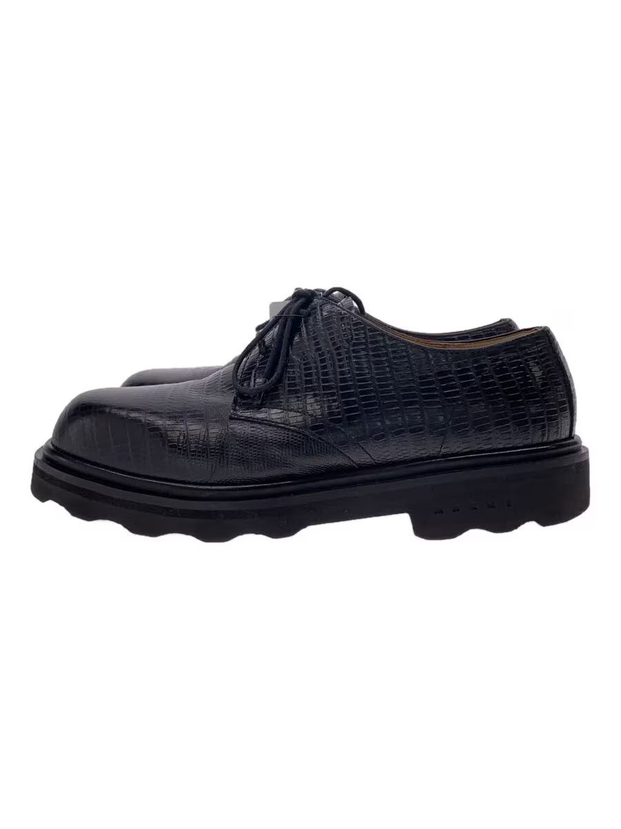 Marni Crocodile Embossed Leather Chunky Derby Shoes Size US 7 / EU 40 - 1 Thumbnail
