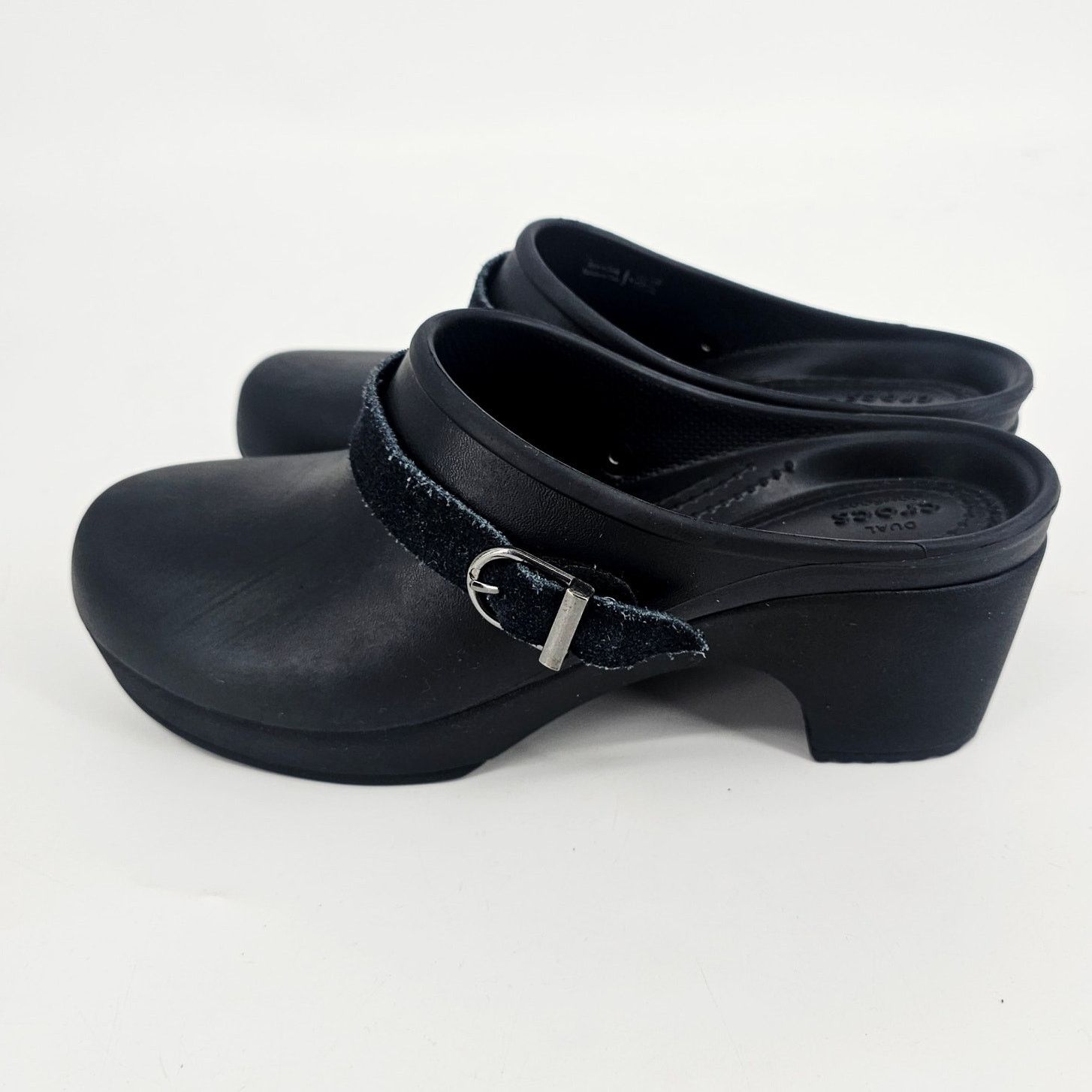 Crocs Crocs Sarah Clogs Shoes Womens Size 8 Black Mules Slip-On Size US 8 / IT 38 - 2 Thumbnail