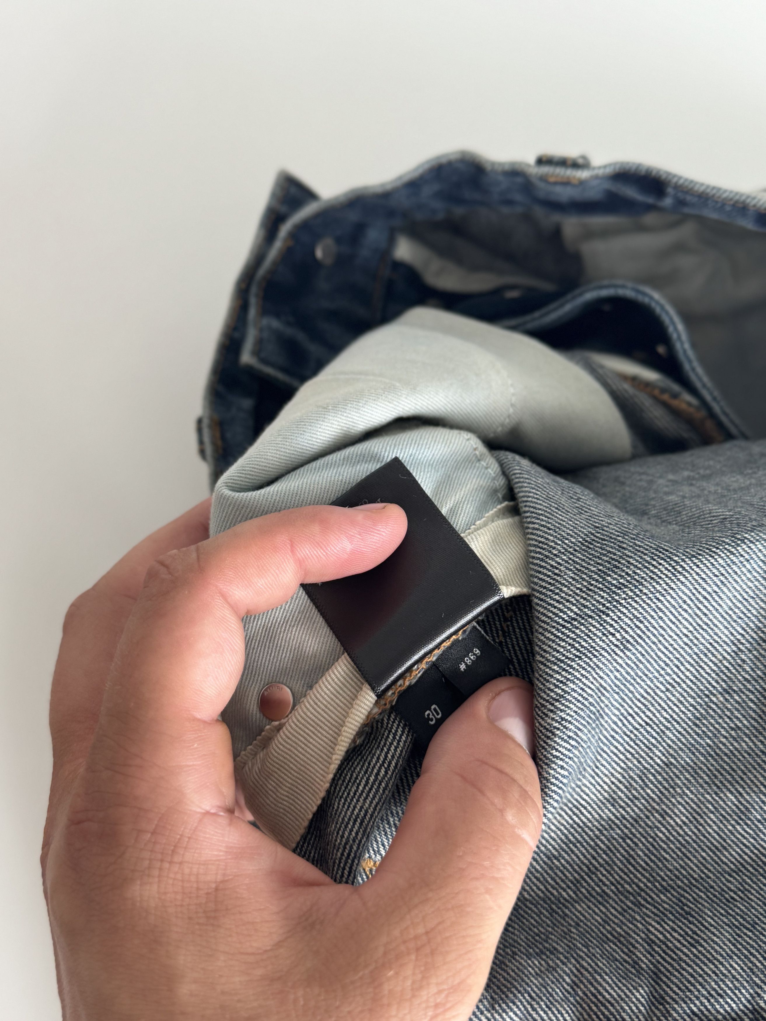 Amiri AMIRI Straight leg jeans | SIZE 30 | INDIGO Size US 30 / EU 46 - 10 Thumbnail