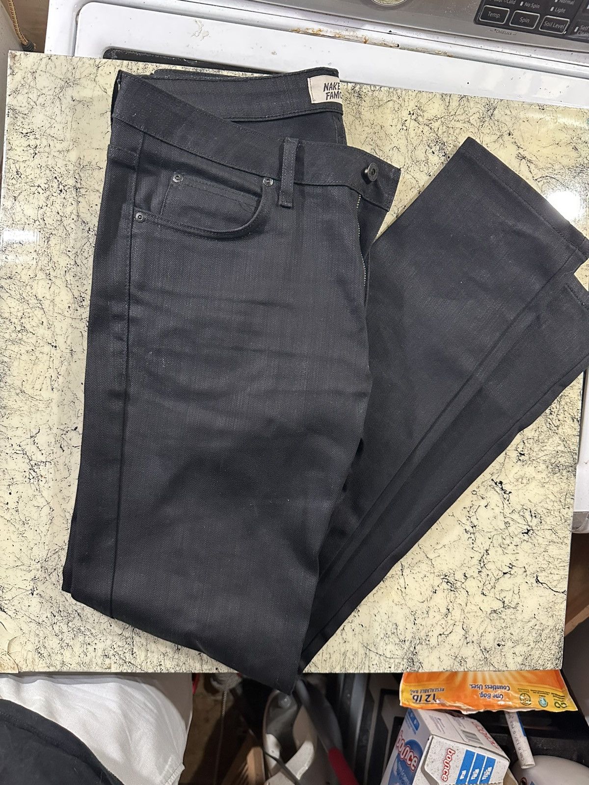 Naked & Famous Slim Black Denim