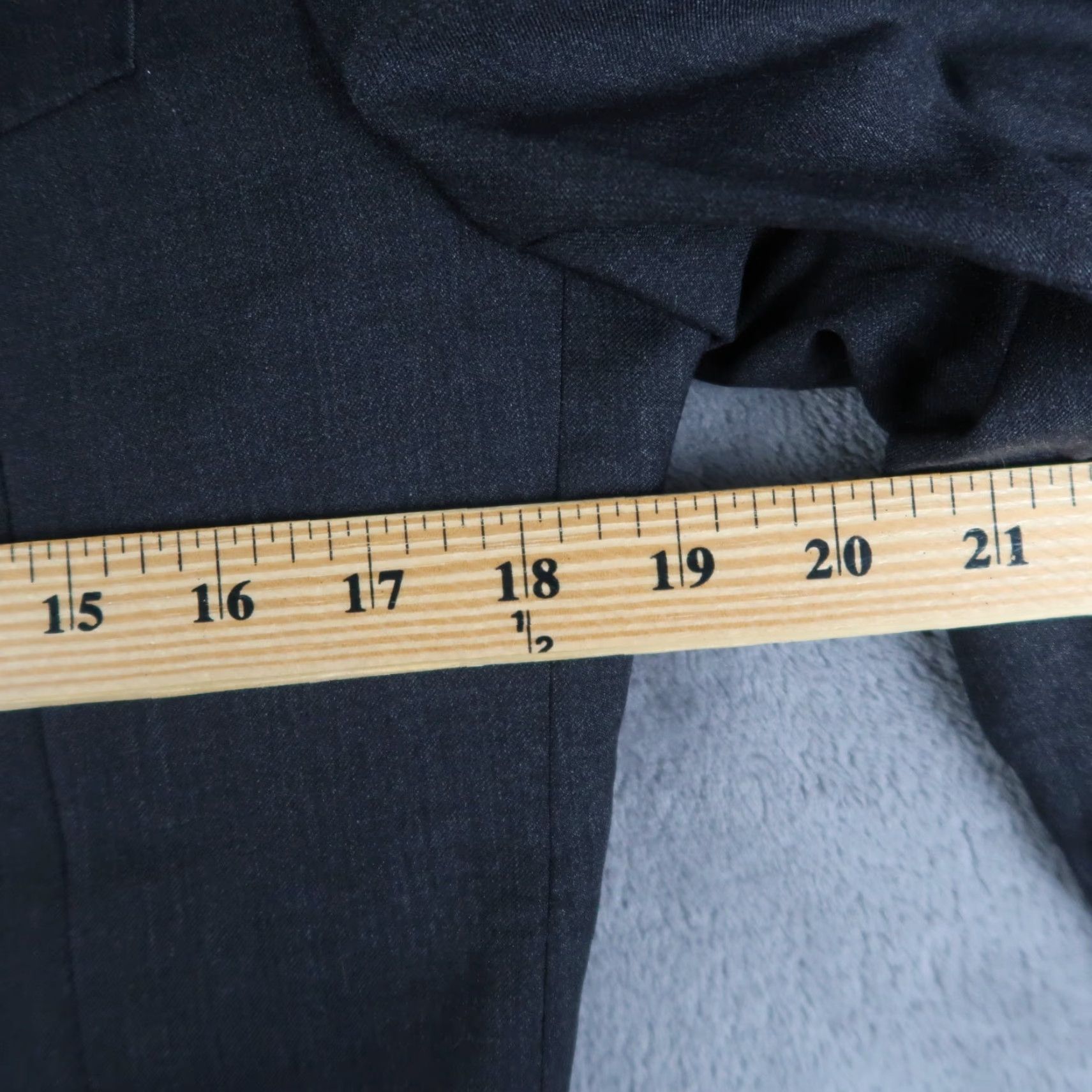 Brooks Brothers Brooks Brothers 1818 Fitzgerald Blazer Jacket Single-Breasted Two-Button Notch Gray Wool 40L Mens USA Size 40R - 5 Thumbnail