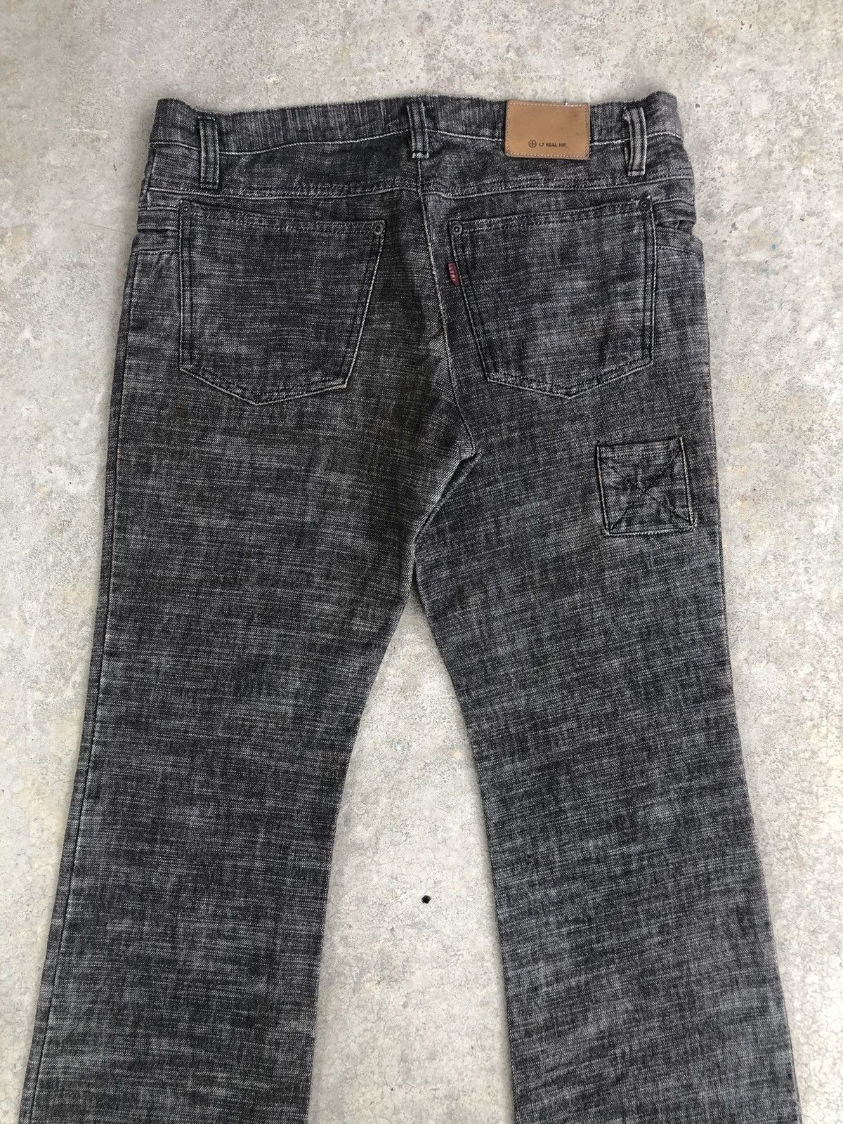If Six Was Nine Japanese L7 Real Flared Jeans Distressed Jeans Size US 33 - 9 Thumbnail