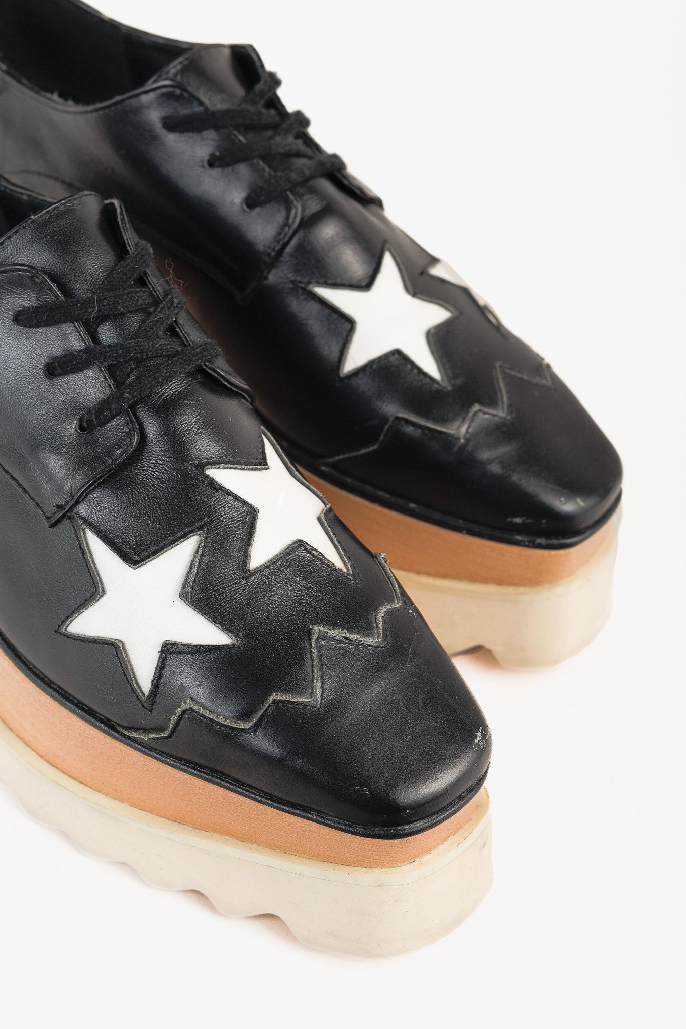 Stella McCartney Stella McCartney Star Vegan Elyse Platform Derby Shoes Size US 5 / IT 35 - 6 Thumbnail