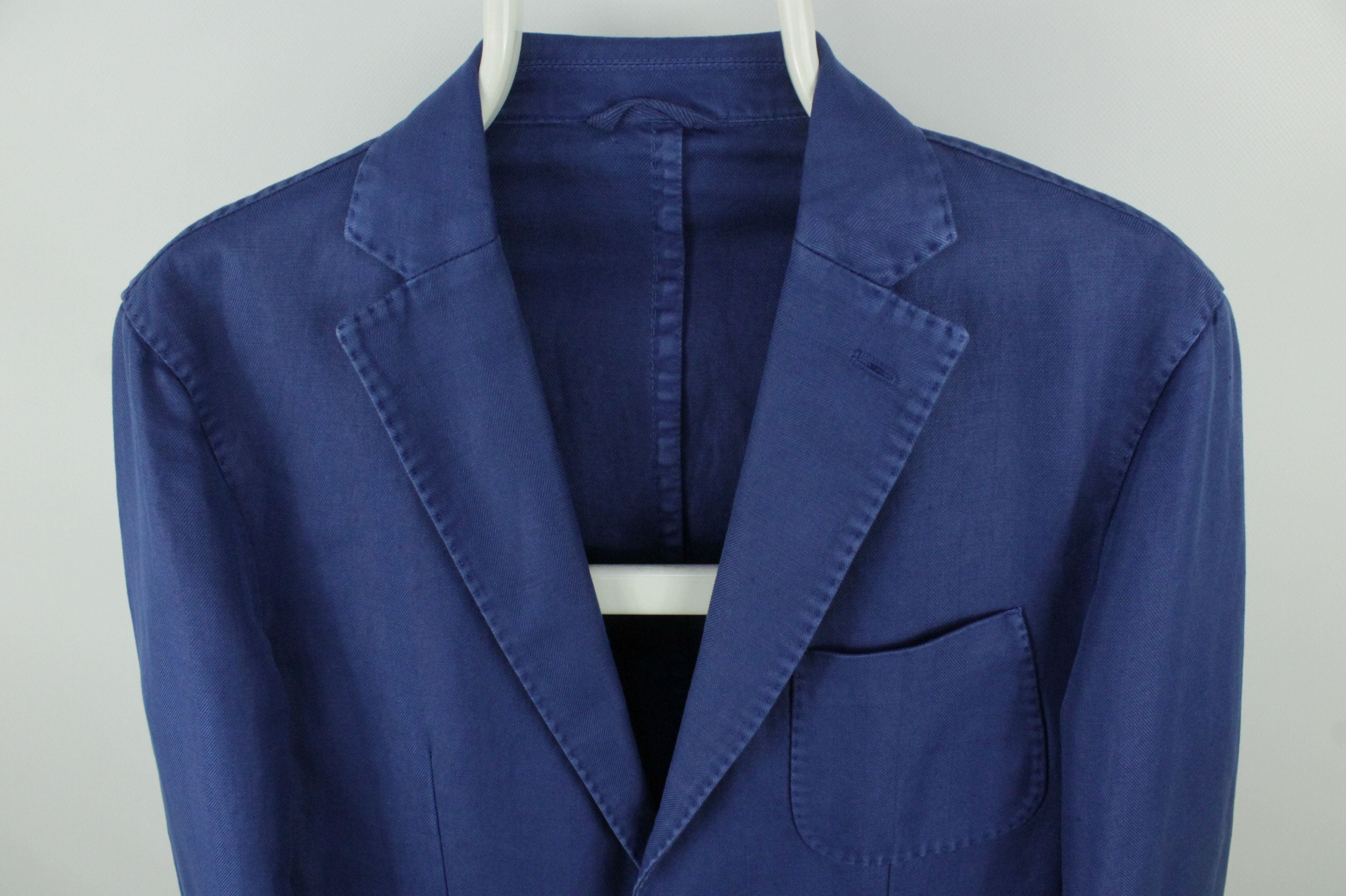 Boggi Boggi Milano Italian Style Linen Cotton Sport Coat Jacket Size US M / EU 48-50 / 2 - 2 Thumbnail