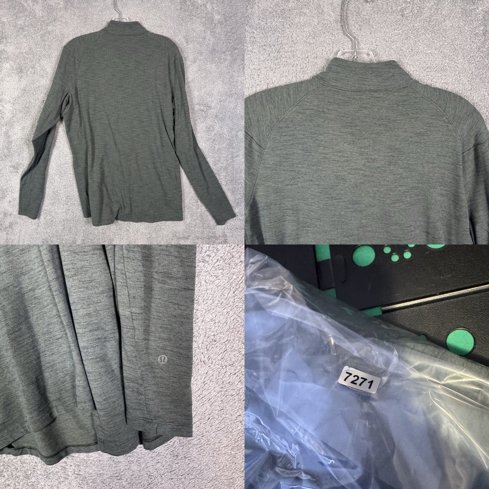 Lululemon Lululemon Surge Jacket Men’s L 1/2 Zip Pullover Athletic LM3CMXS Tech Heather Size US L / EU 52-54 / 3 - 8 Thumbnail