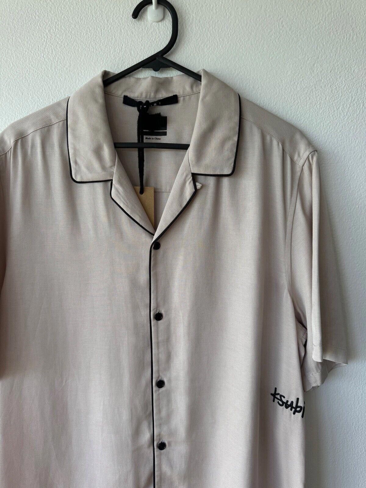 Ksubi new ksubi medium m short sleeve shirt resort downtown grey Size US M / EU 48-50 / 2 - 2 Thumbnail