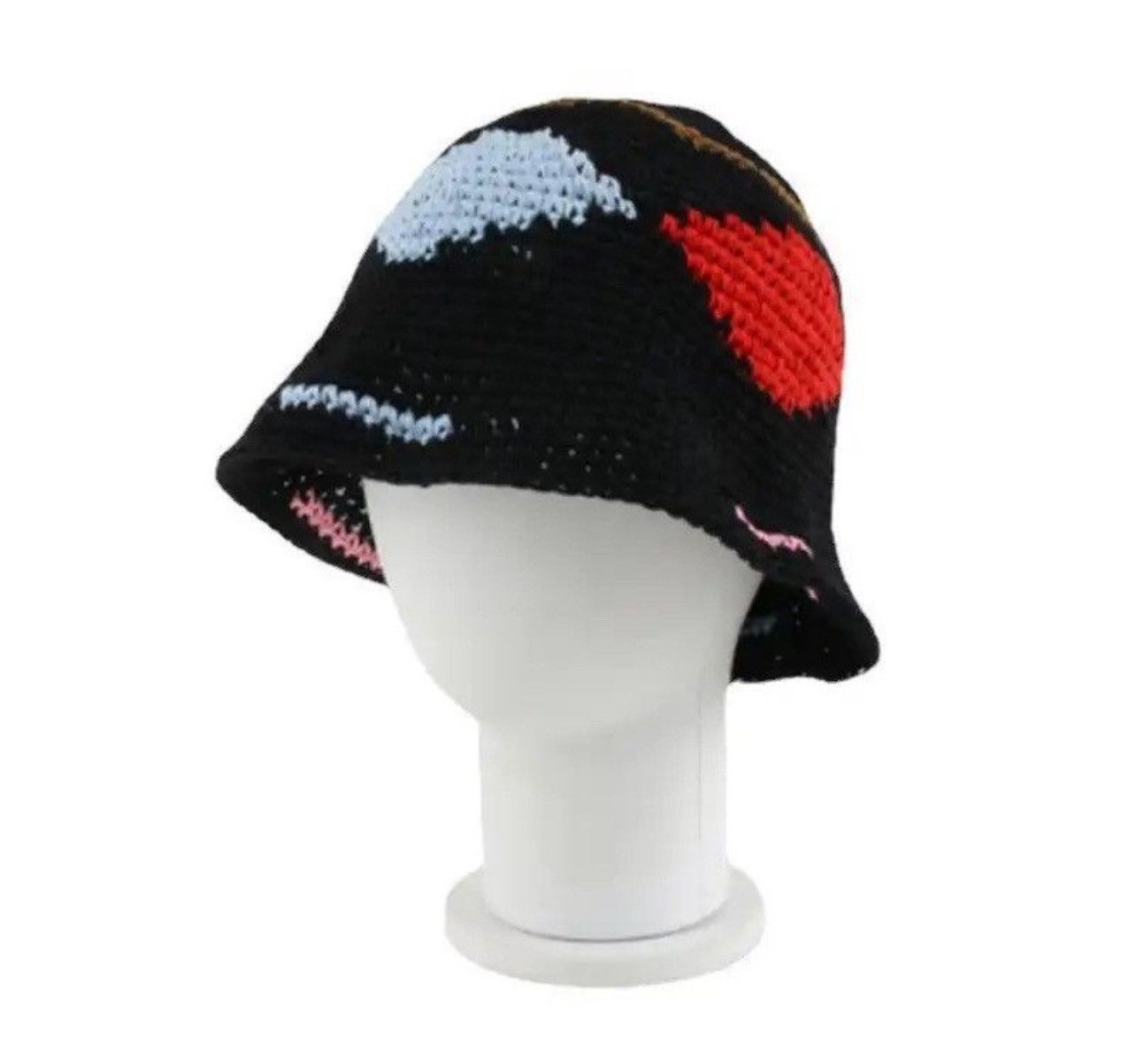 Japanese Brand Knitted Mix-color Bucket Hats Size ONE SIZE - 1 Thumbnail