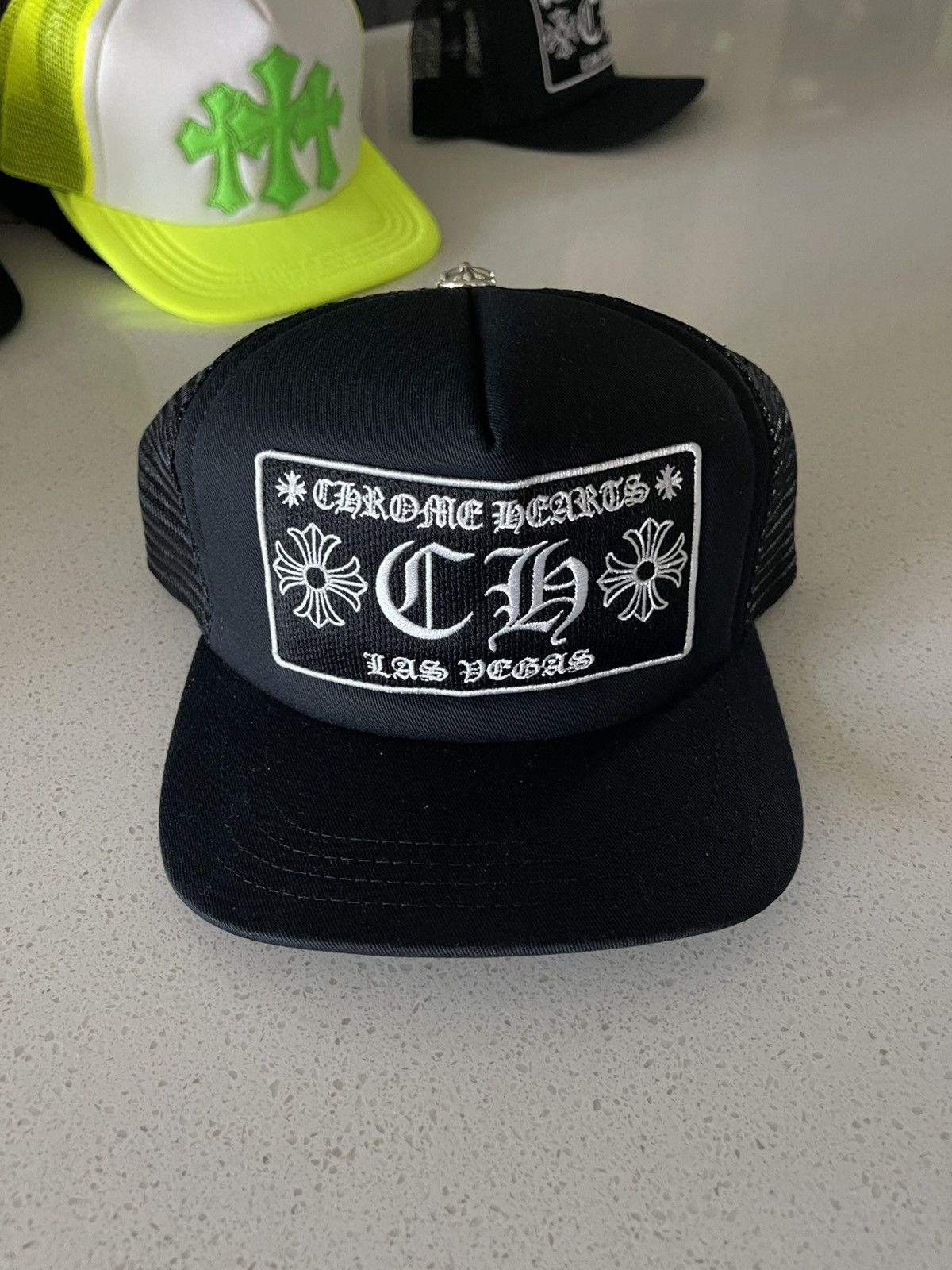 Chrome Hearts Chrome Hearts Las Vegas Black Trucker Size ONE SIZE - 1 Thumbnail
