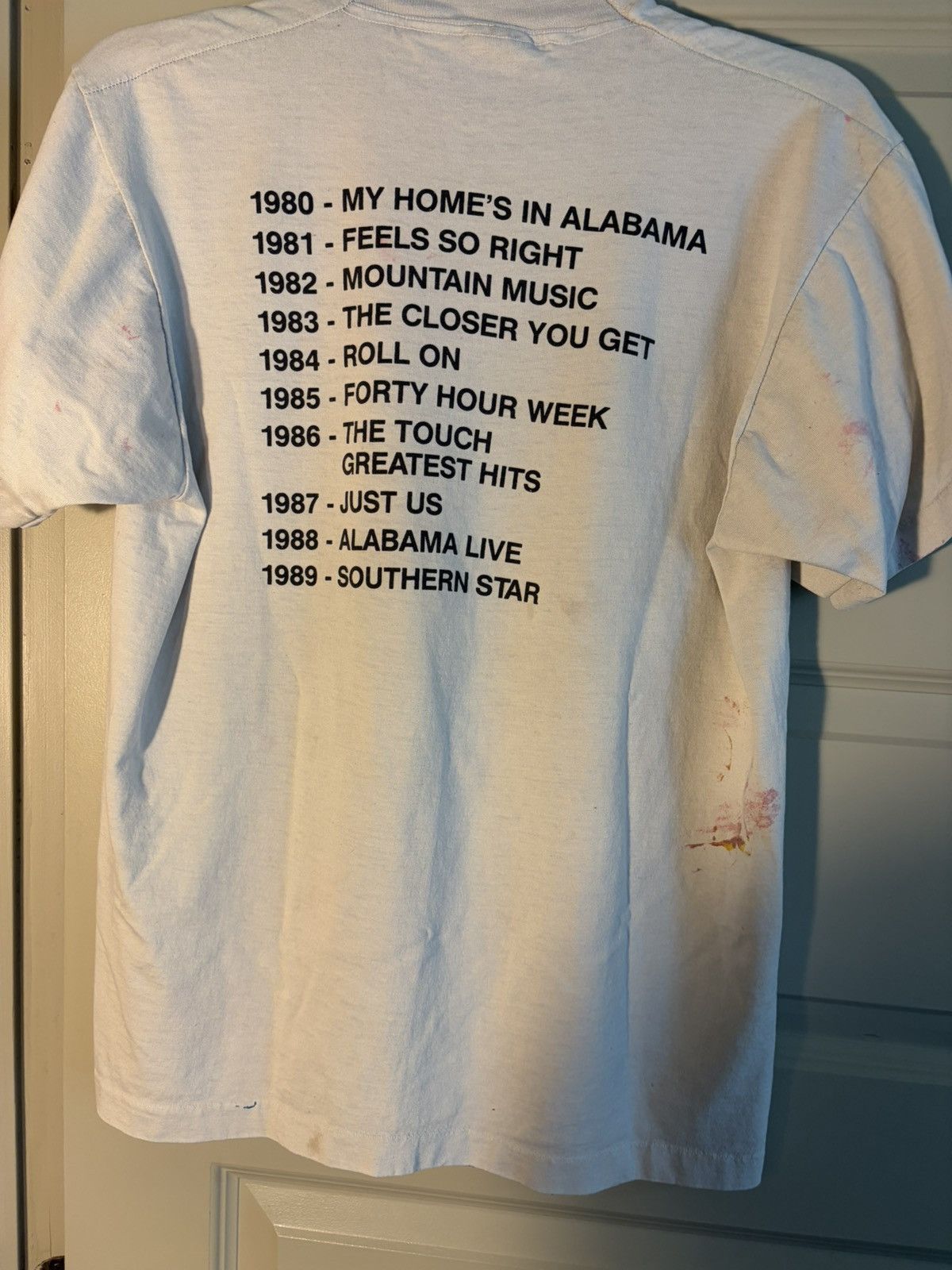 Vintage Vintage single stitch 1989 Alabama artist decade tee shirt Size US L / EU 52-54 / 3 - 8 Thumbnail