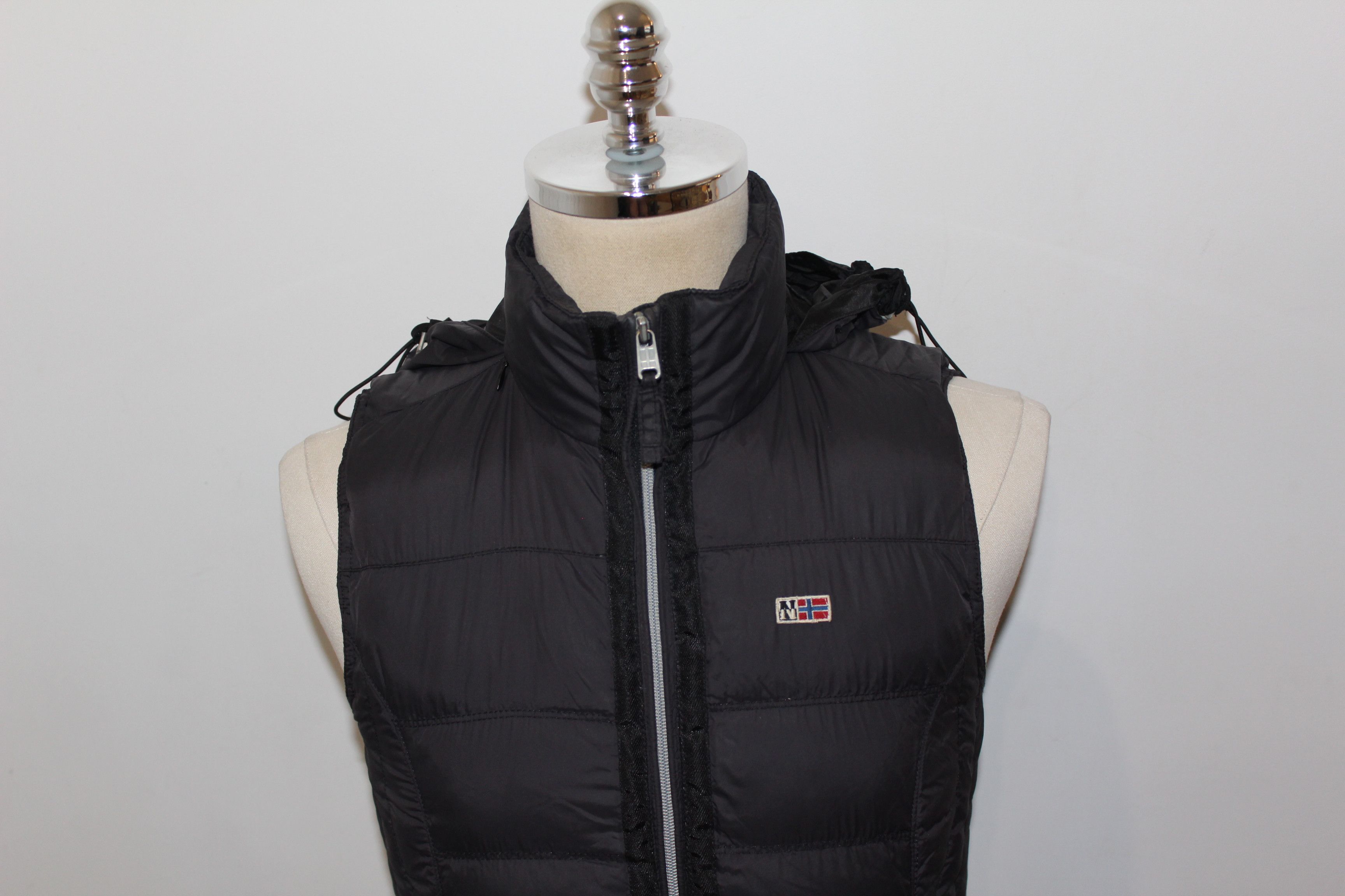 Napapijri Women's Napapijri Wool Down Quilted Puffer Waistcoat Vest Size XS / US 0-2 / IT 36-38 - 4 Thumbnail