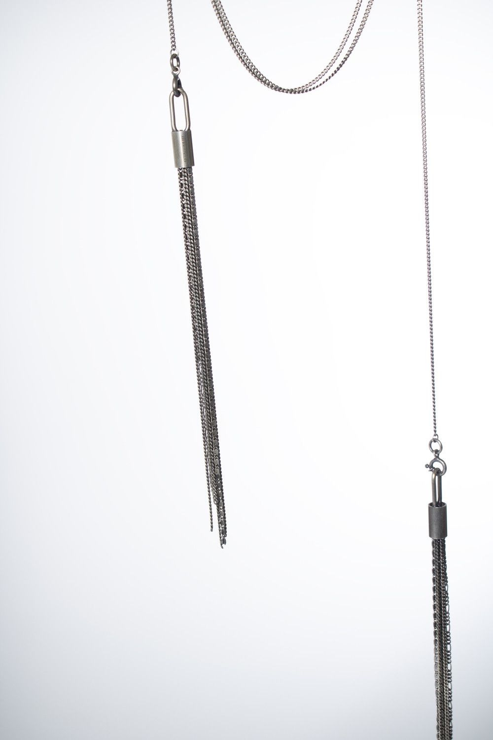 Ann Demeulemeester Ann Demeulemeester, 925 double tassel necklace Size ONE SIZE - 5 Thumbnail