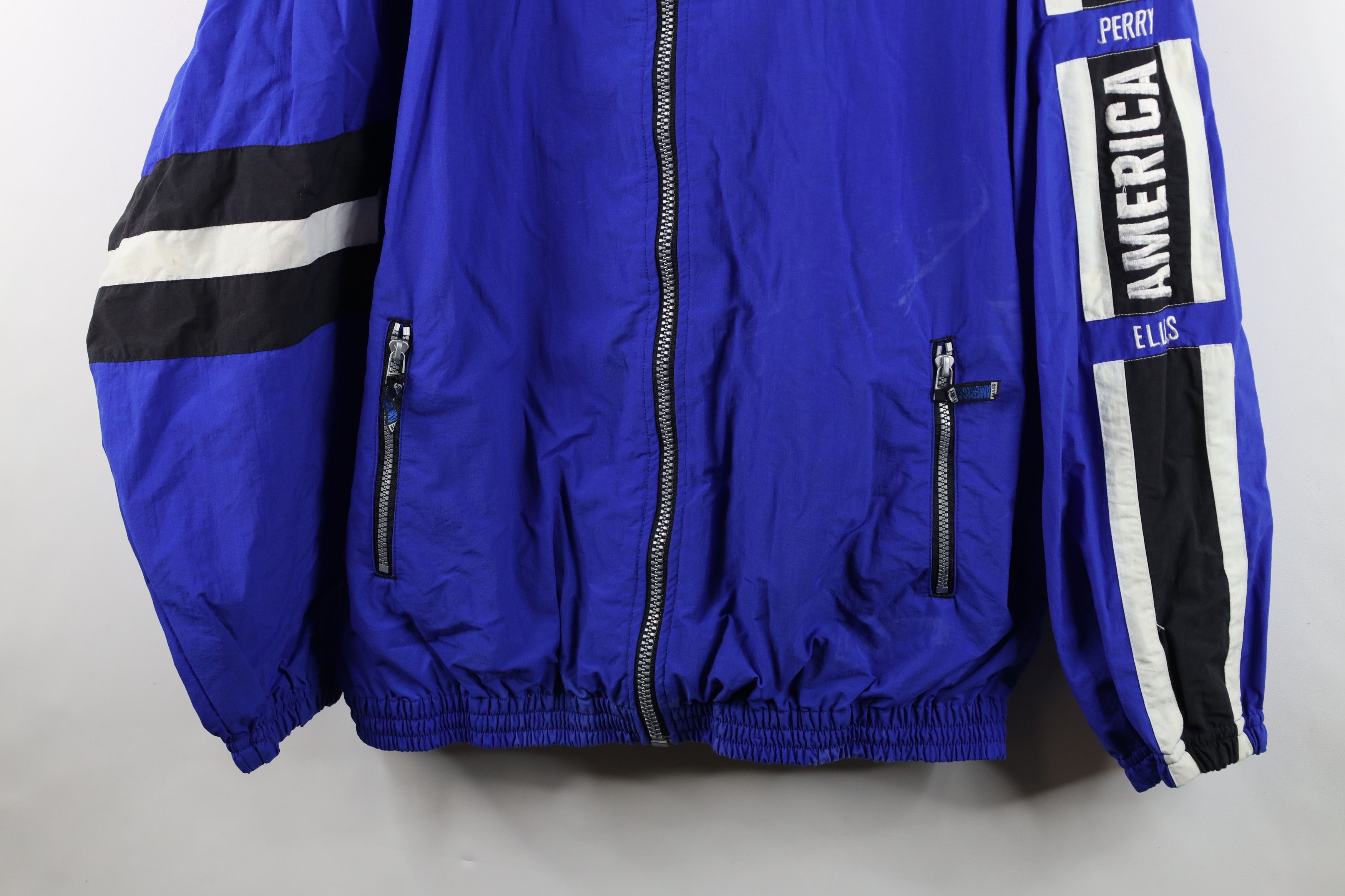 Perry Ellis Vintage 90s Perry Ellis Reflective Lined Windbreaker Jacket Size US XXL / EU 58 / 5 - 3 Thumbnail