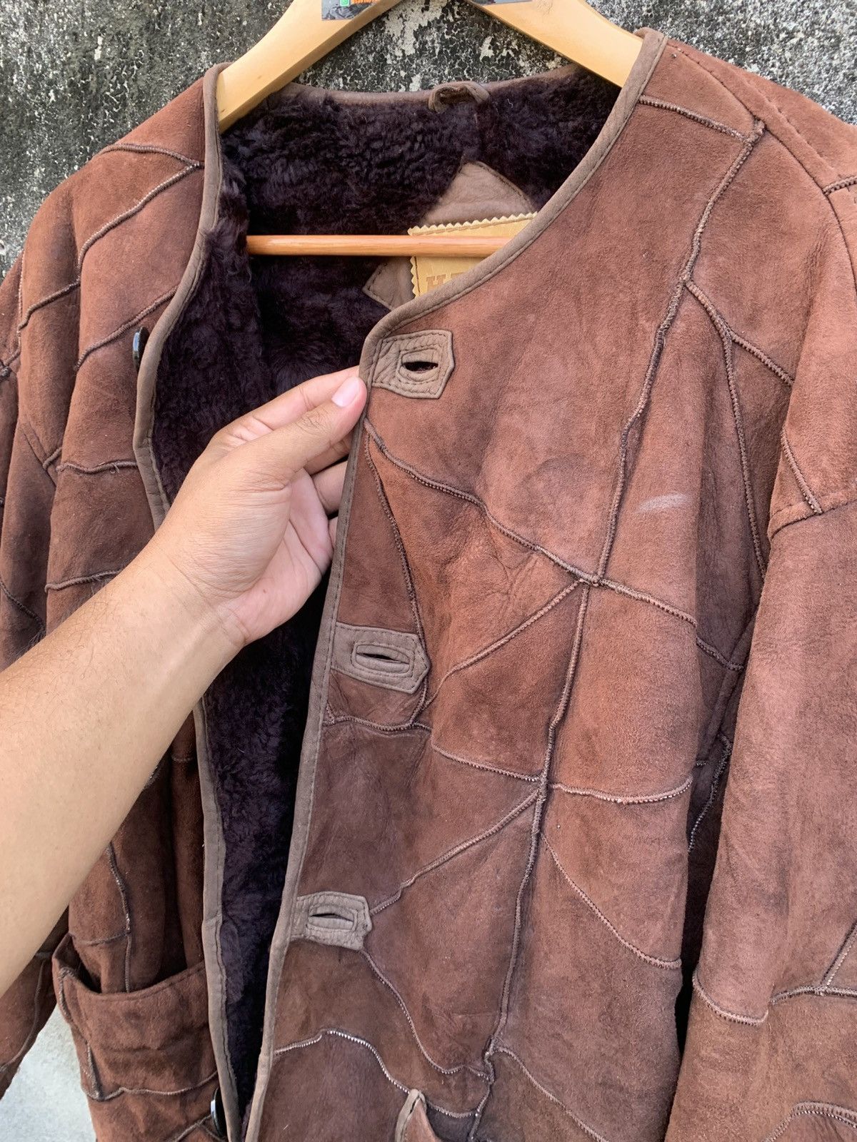 Hai Sporting Gear 90’s Hai Sporting Gear Issey Miyaki Patchwork Leather Jacket Size US M / EU 48-50 / 2 - 13 Thumbnail