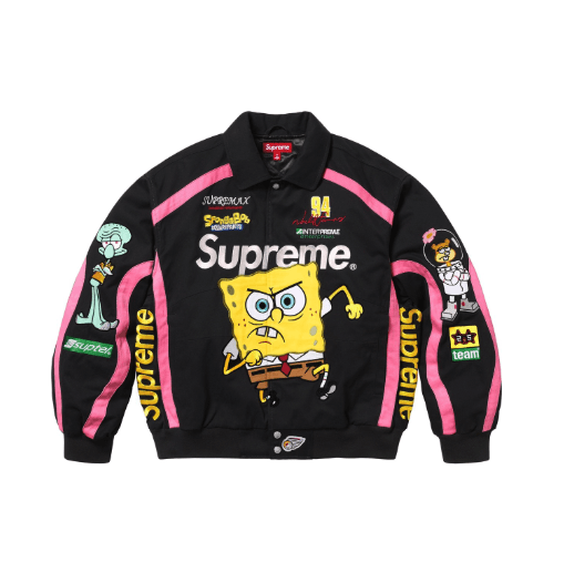 Supreme Supreme SpongeBob SquarePants Jeff Hamilton Racing Jacket Size US XL / EU 56 / 4 - 1 Thumbnail