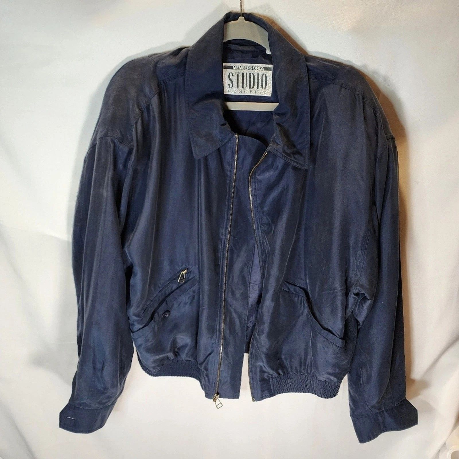 Members Only 80s Members Only Studio Concepts Silk Bomber Jacket Size US L / EU 52-54 / 3 - 1 Thumbnail