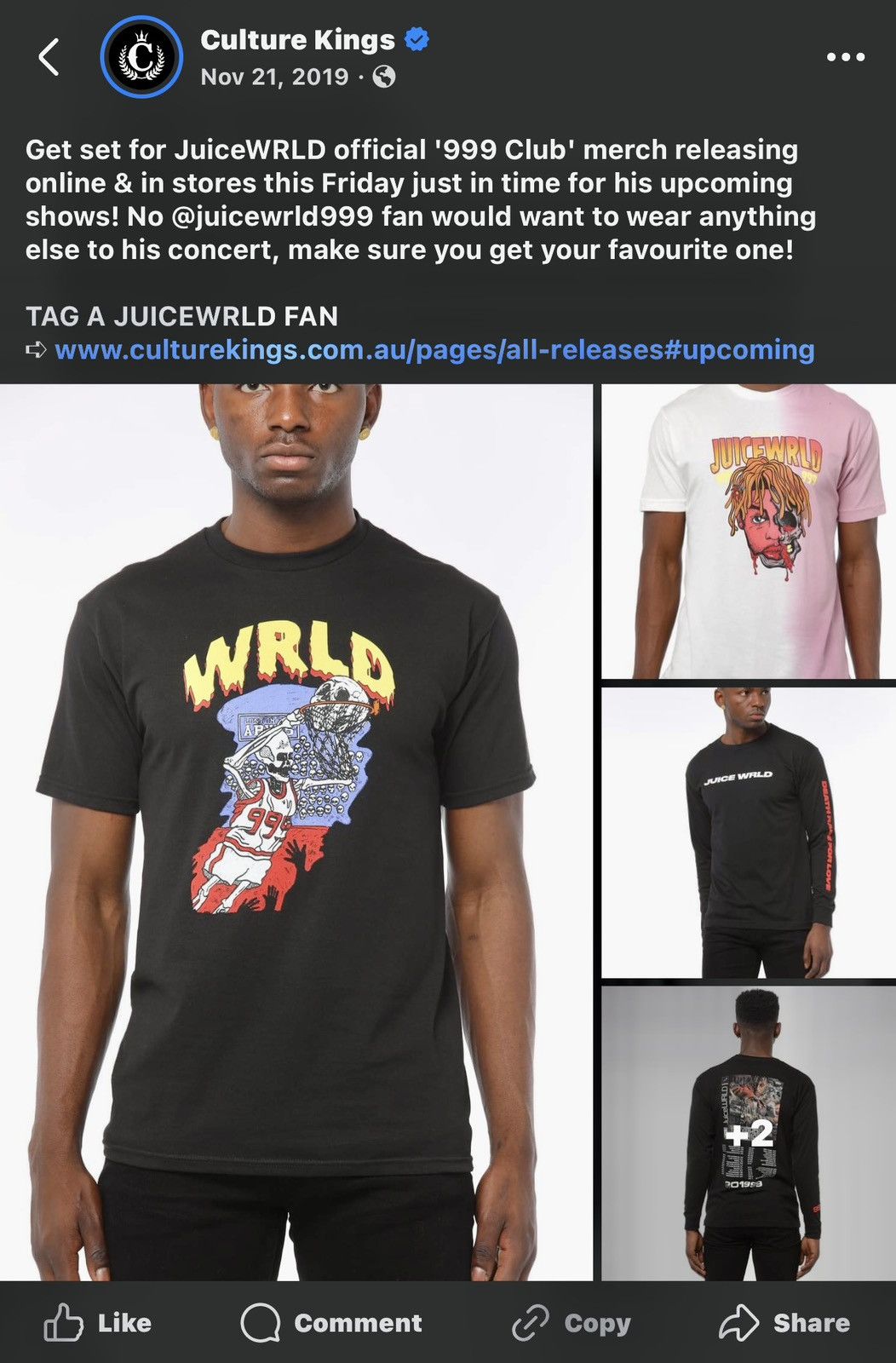 999 Club Juice Wrld 999 Club X Culture Kings Exclusive NBA Shirt Size US S / EU 44-46 / 1 - 4 Thumbnail