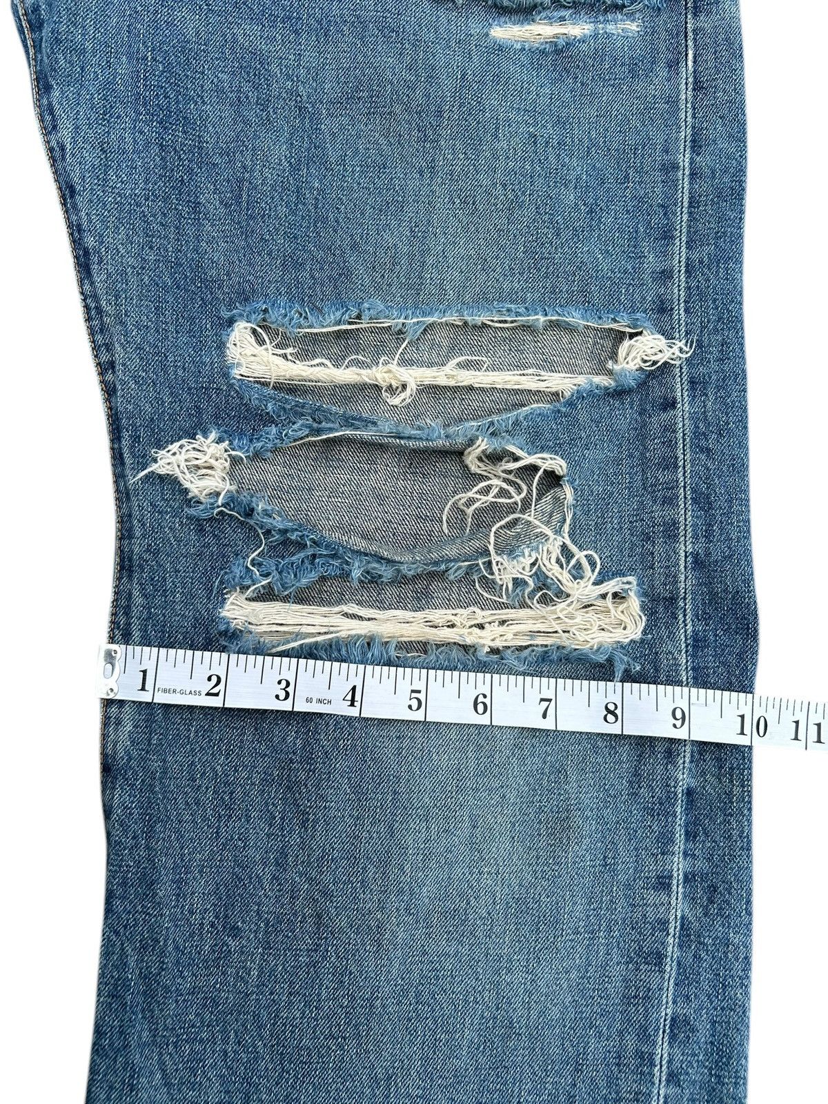 Kapital Vintage Edwin 505X Selvedge Distressed Denim Jeans Size US 32 / EU 48 - 18 Thumbnail