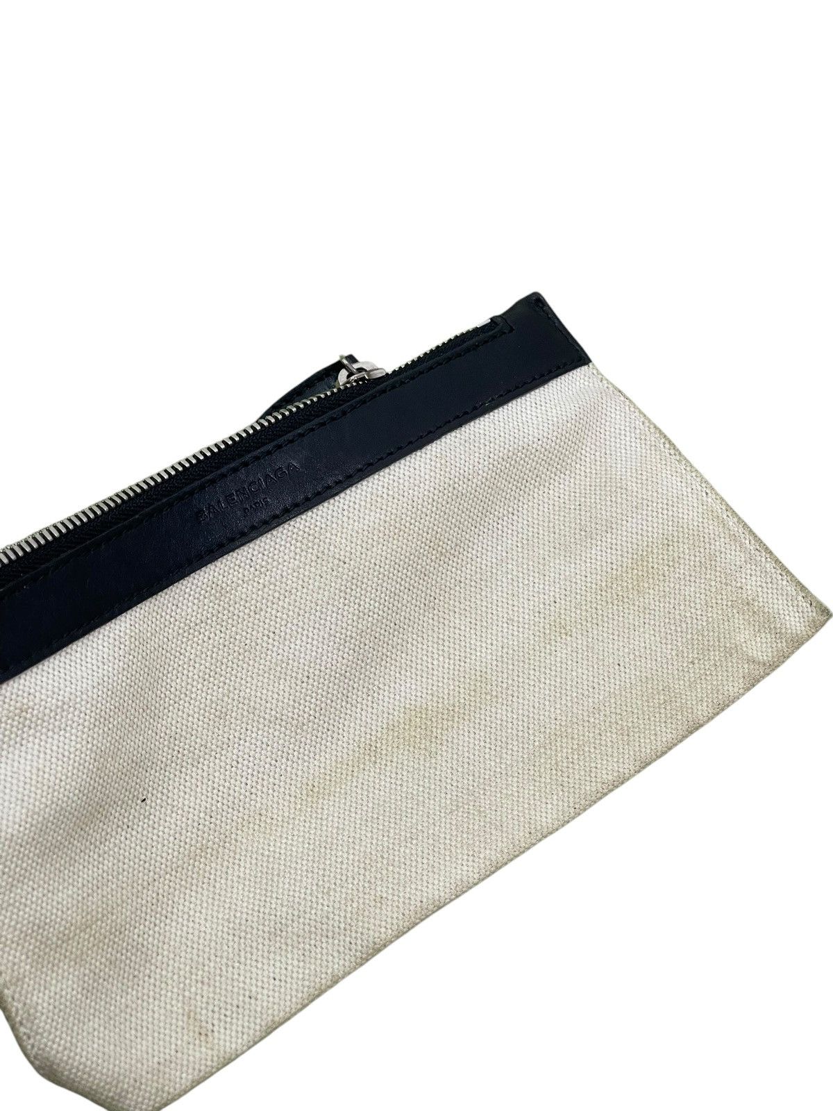 Balenciaga Balenciaga Paris Cotton Canvas Leather Tote Bag 9🟩 Size ONE SIZE - 22 Thumbnail