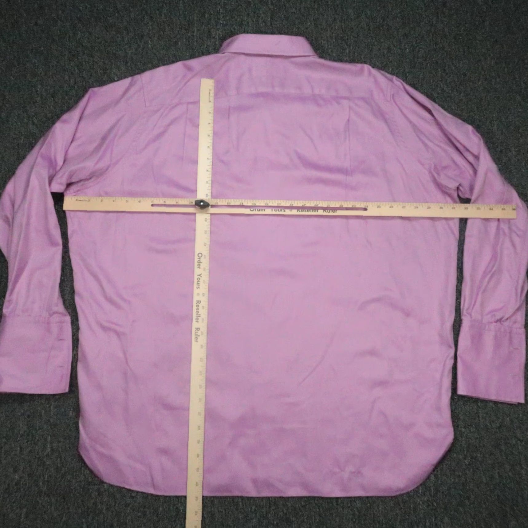 Turnbull & Asser Turnbull & Asser Shirt Mens 4XL Purple Bespoke Dress Shirt French Cuff Long Sleeve Size US XXL / EU 58 / 5 - 7 Thumbnail