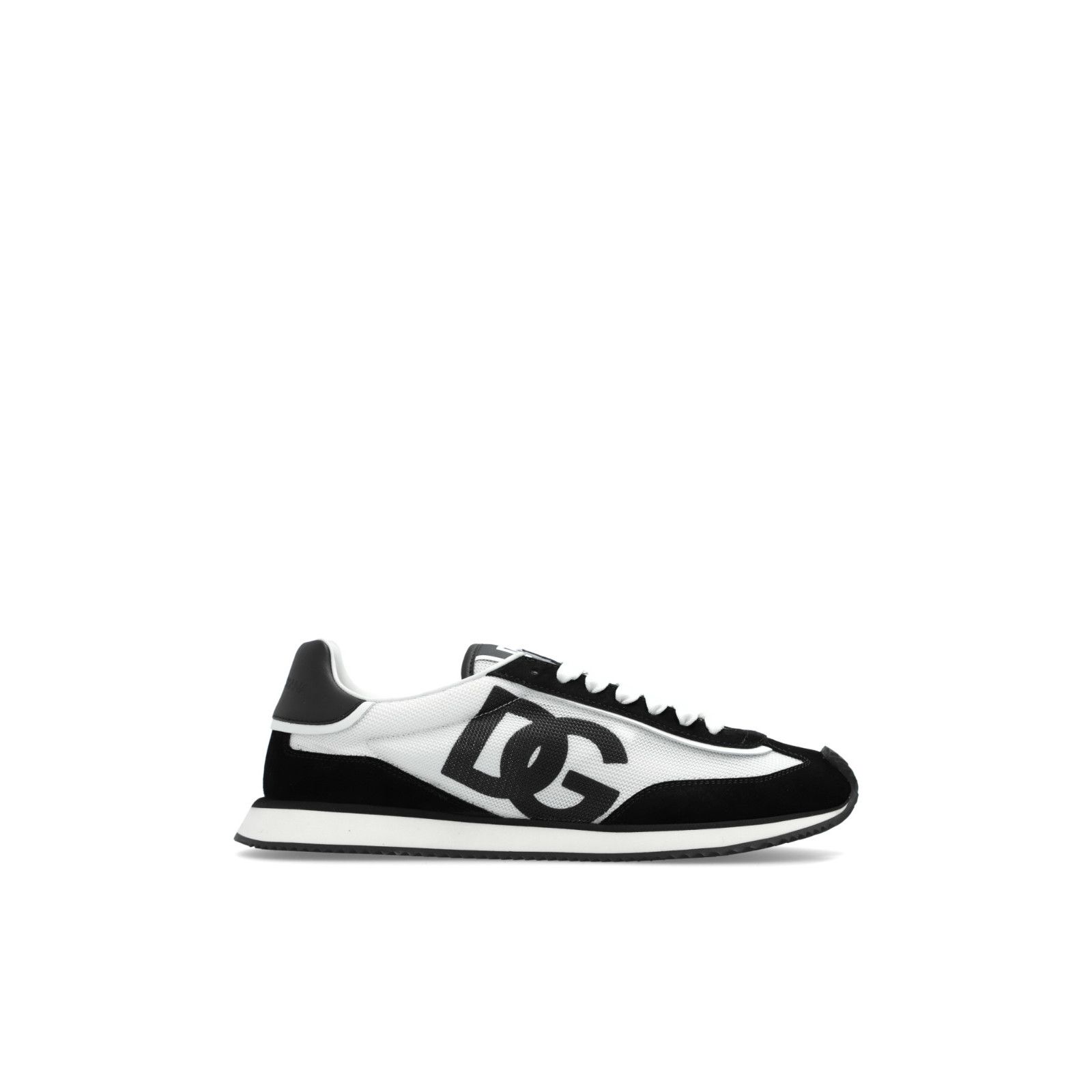 DOLCE&GABBANA DG Black White Canvas Sneakers New & Authentic