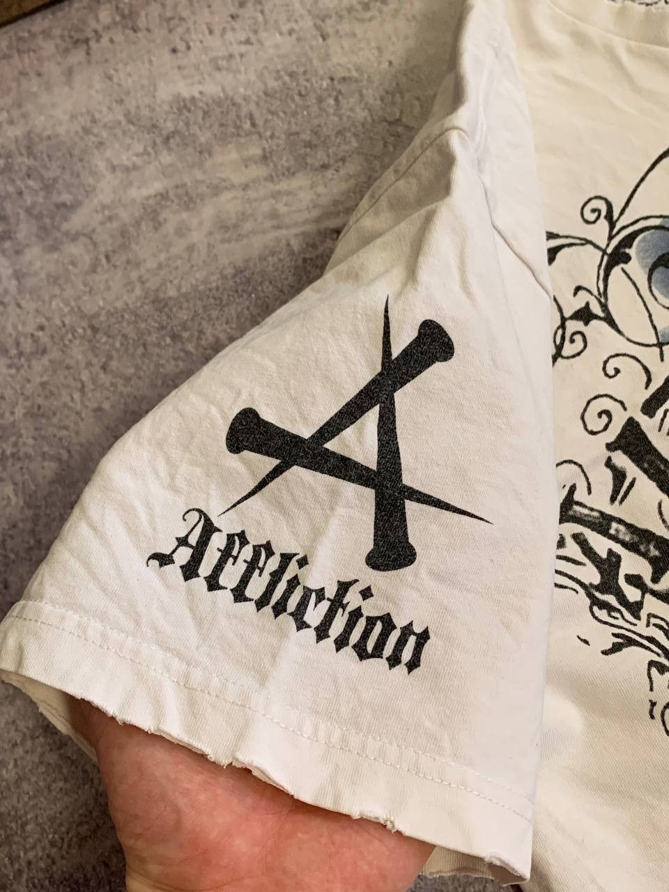 Affliction Distressed Affliction Skull T-Shirt Size US XL / EU 56 / 4 - 8 Thumbnail