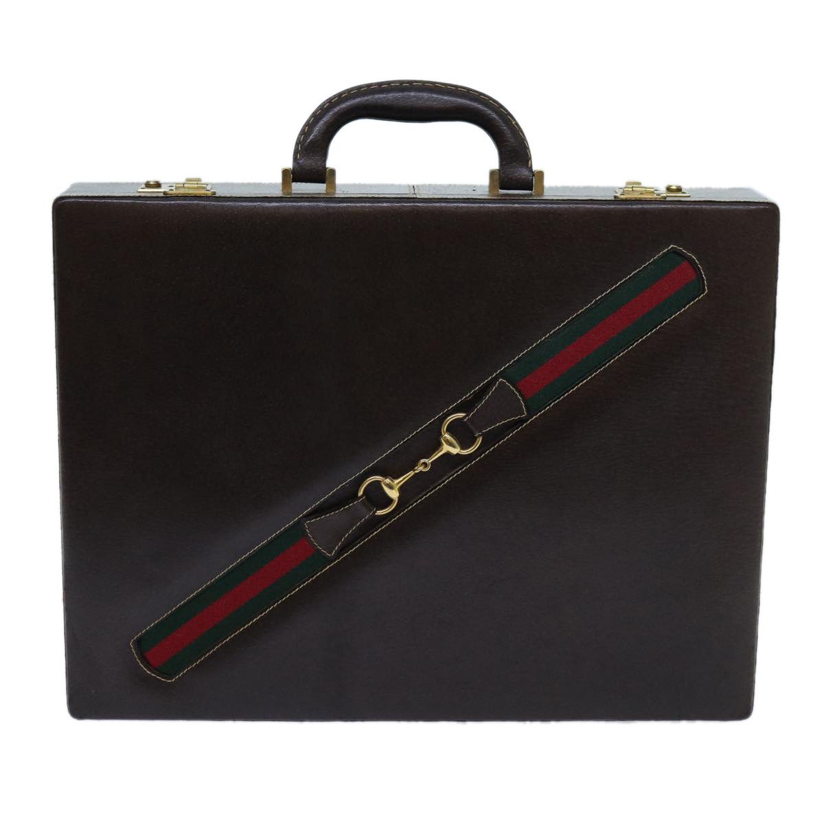 Gucci Sherry Brown Leather Briefcase Bag (Pre-Owned) Size ONE SIZE - 1 Thumbnail