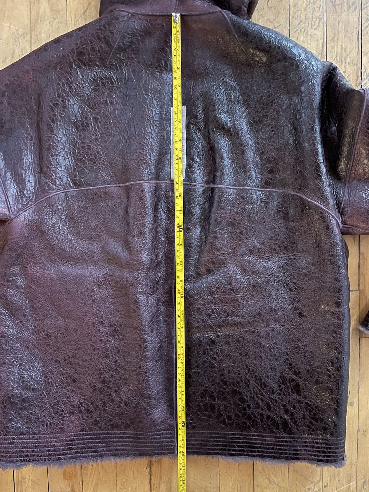 Rick Owens FW23 Luxor Reversible Shearling Sealed Jacket Amethyst Size US M / EU 48-50 / 2 - 17 Thumbnail