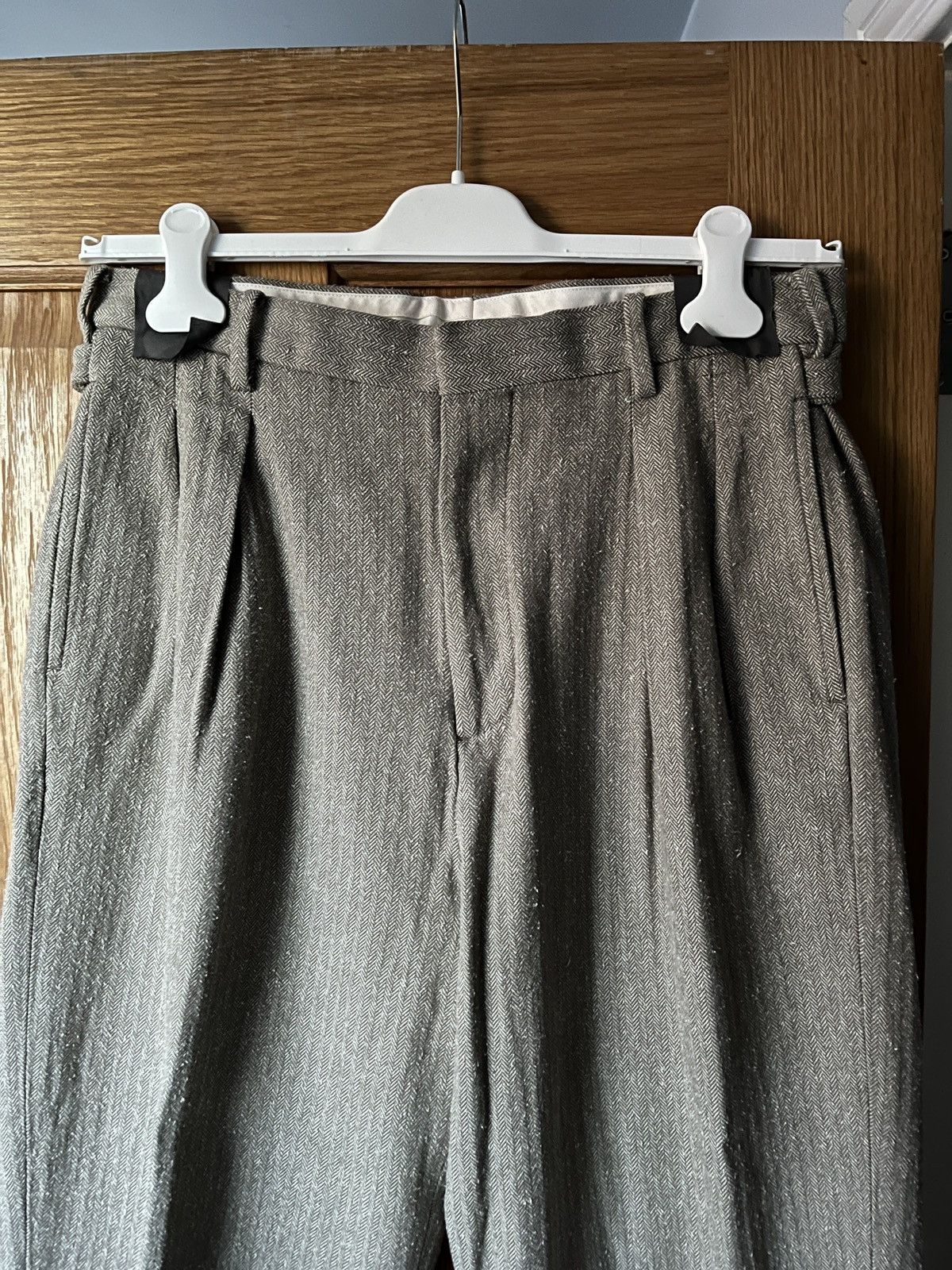 A.PRESSE Herringbone Trousers | Grailed