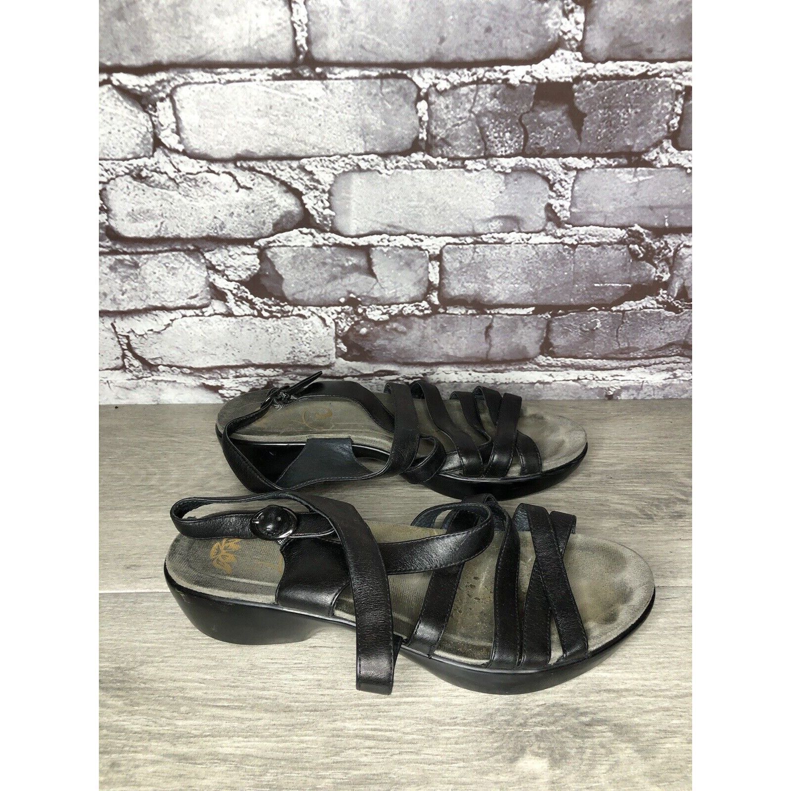 Other Dansko 2406020200 Black Leather Ankle Strap Heel Sandals Wom Size US 8 / IT 38 - 3 Thumbnail
