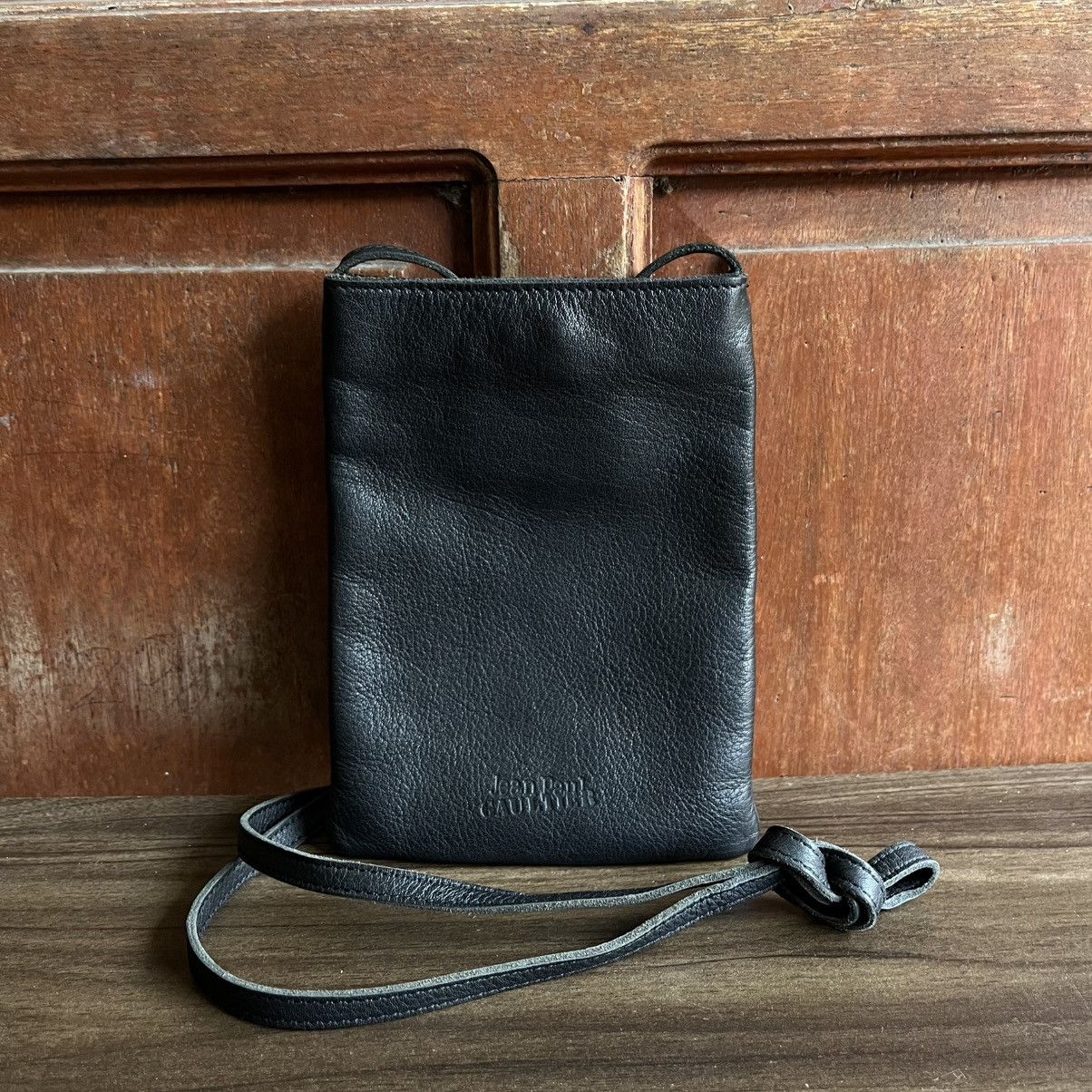 JEAN PAUL GAULTIER LEATHER SLING CROSSBODY BAG