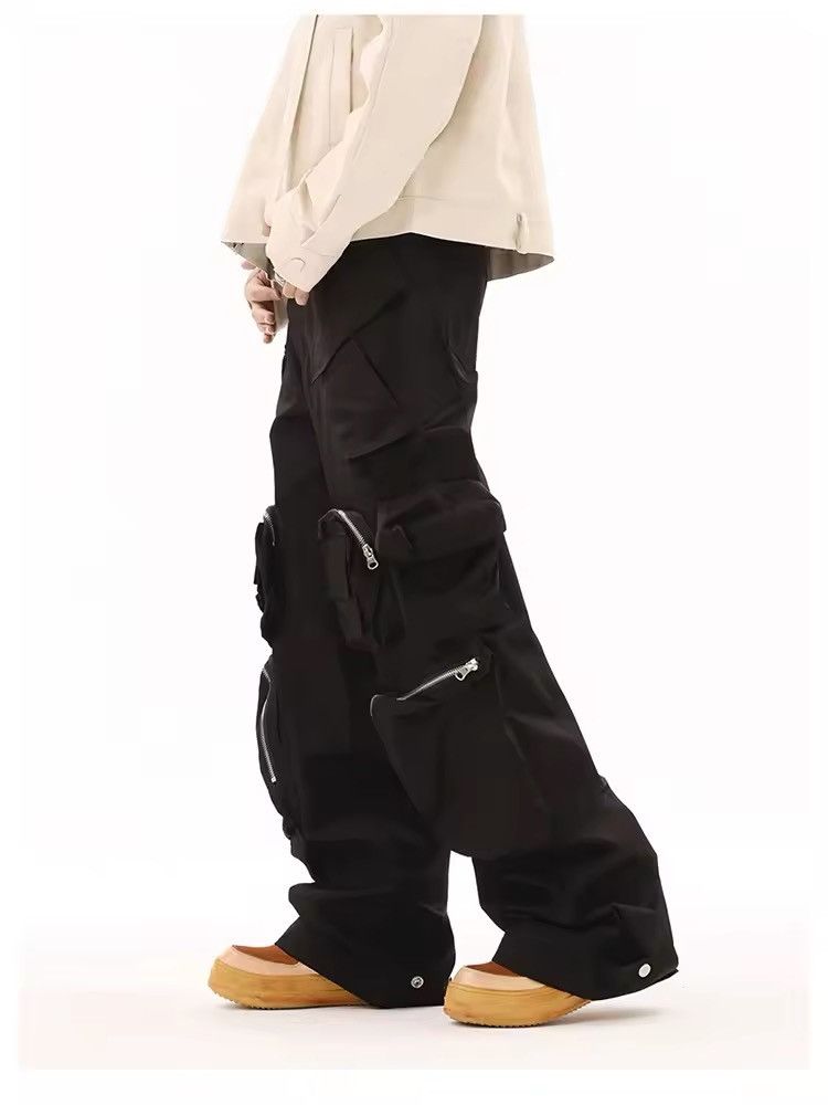 Japanese Brand × Jean Multi-pocket Black Cargo Pants Size US 35 - 4 Thumbnail
