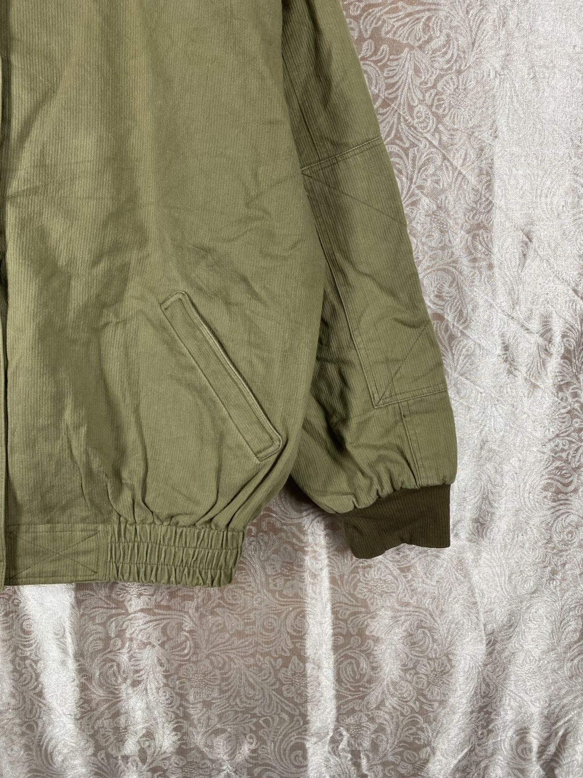 Japanese Brand Mammima Tokyo Olive Bomber Plaid Lining Cropped Workwear Size M / US 6-8 / IT 42-44 - 6 Thumbnail