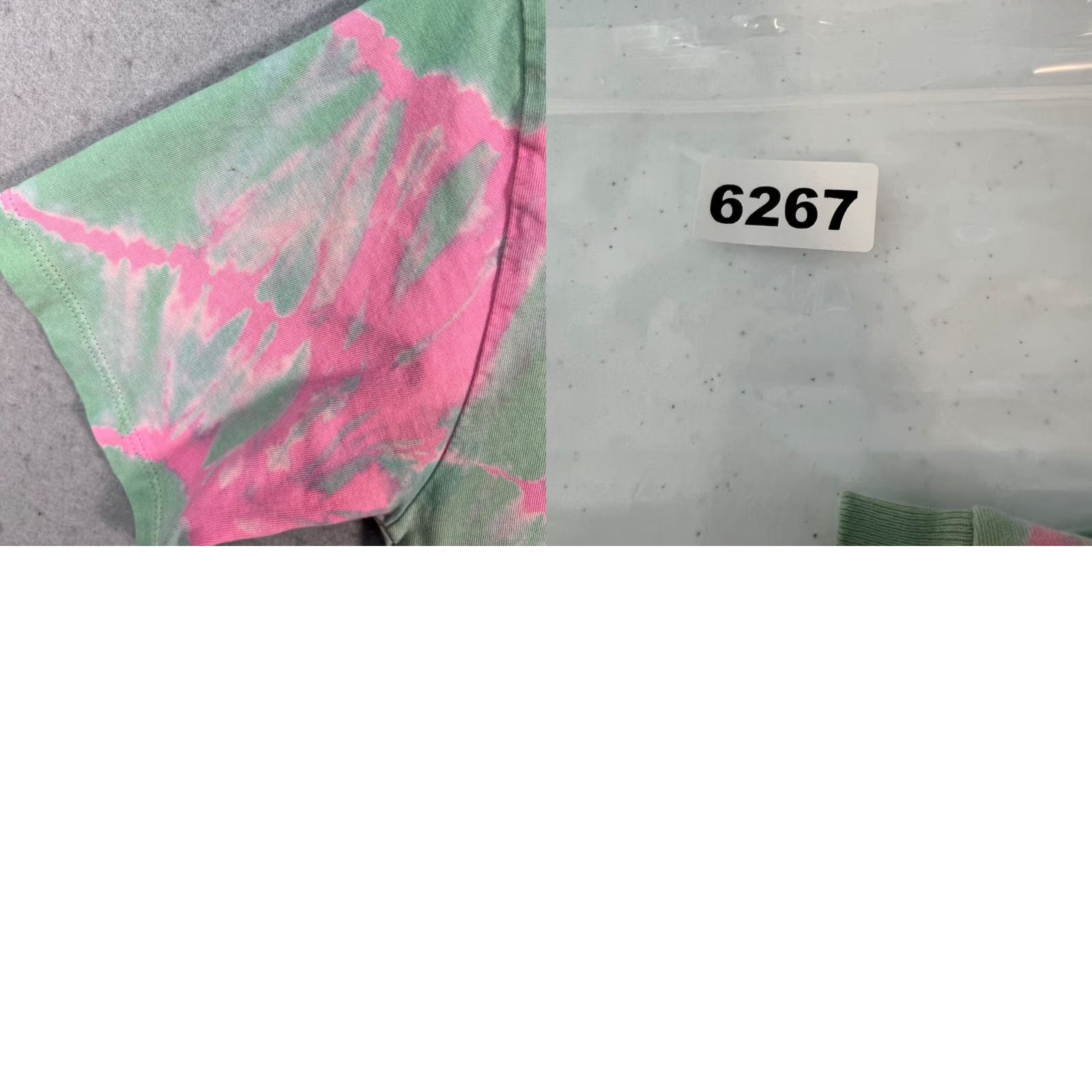 Aries VINTAGE Aries Mens 2XS Tie-Dye T-Shirt Short Sleeve Pink Green Crew Neck Shirt Mens XS Size US XXS / EU 40 - 8 Thumbnail