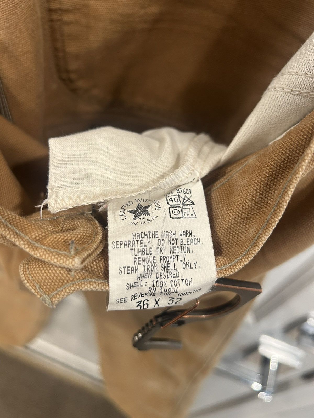 Carhartt Vintage 80’s Carhartt Double Knee Pants Size 36 X 32 Size US 36 / EU 52 - 3 Thumbnail