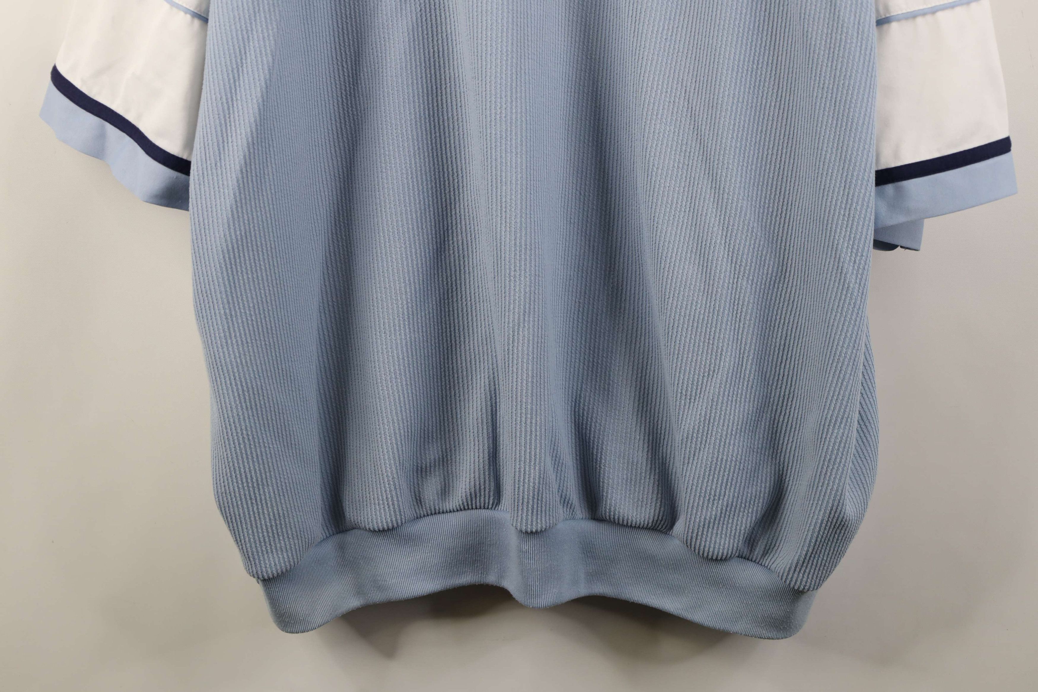 Vintage Vintage 90s Streetwear Block Ribbed Knit Pullover Polo Shirt Size US XXL / EU 58 / 5 - 3 Thumbnail