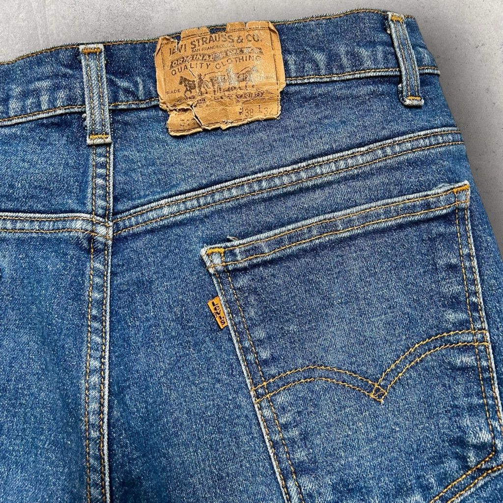 Levi's Vintage 1990s Levis 517 Jeans Orange Label 38x32 Size US 38 / EU 54 - 4 Thumbnail
