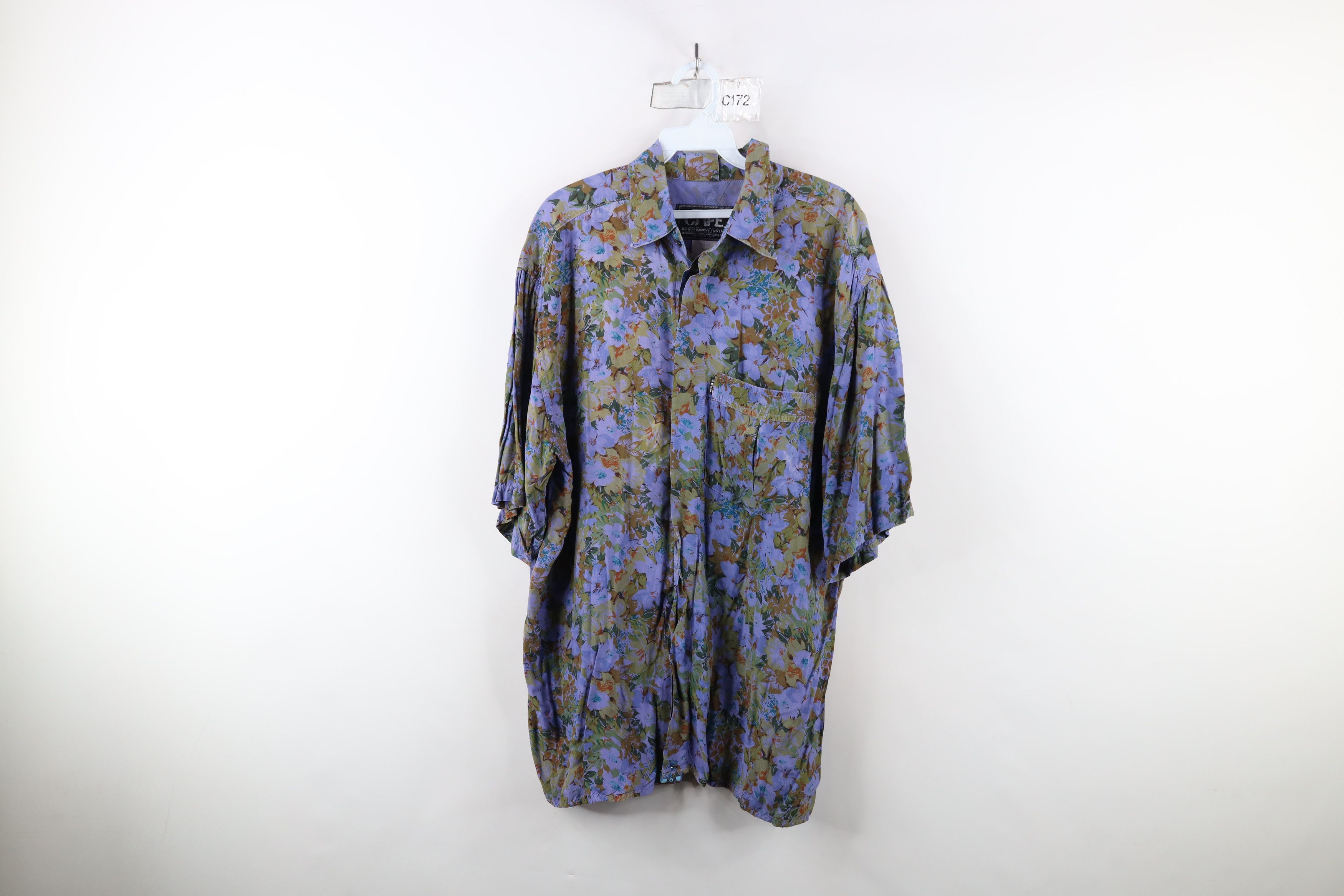 Vintage Vintage 90s Streetwear Short Sleeve Collared Button Shirt Size US XL / EU 56 / 4 - 1 Thumbnail