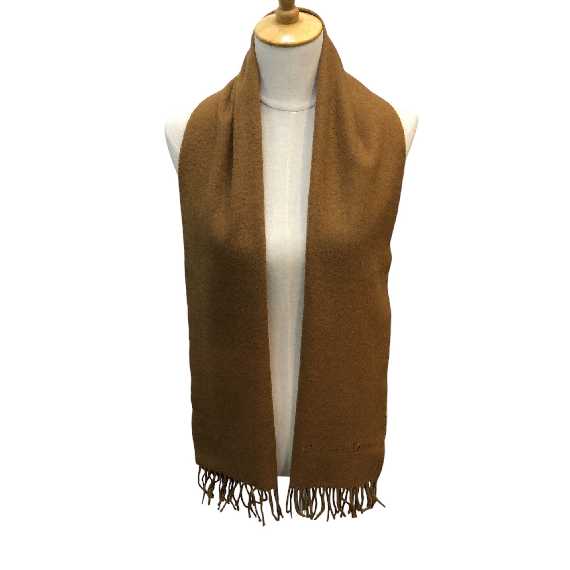 Christian Dior Monsieur Christian Dior Plain Wool Scarf Muffler V2921 Size ONE SIZE - 1 Thumbnail