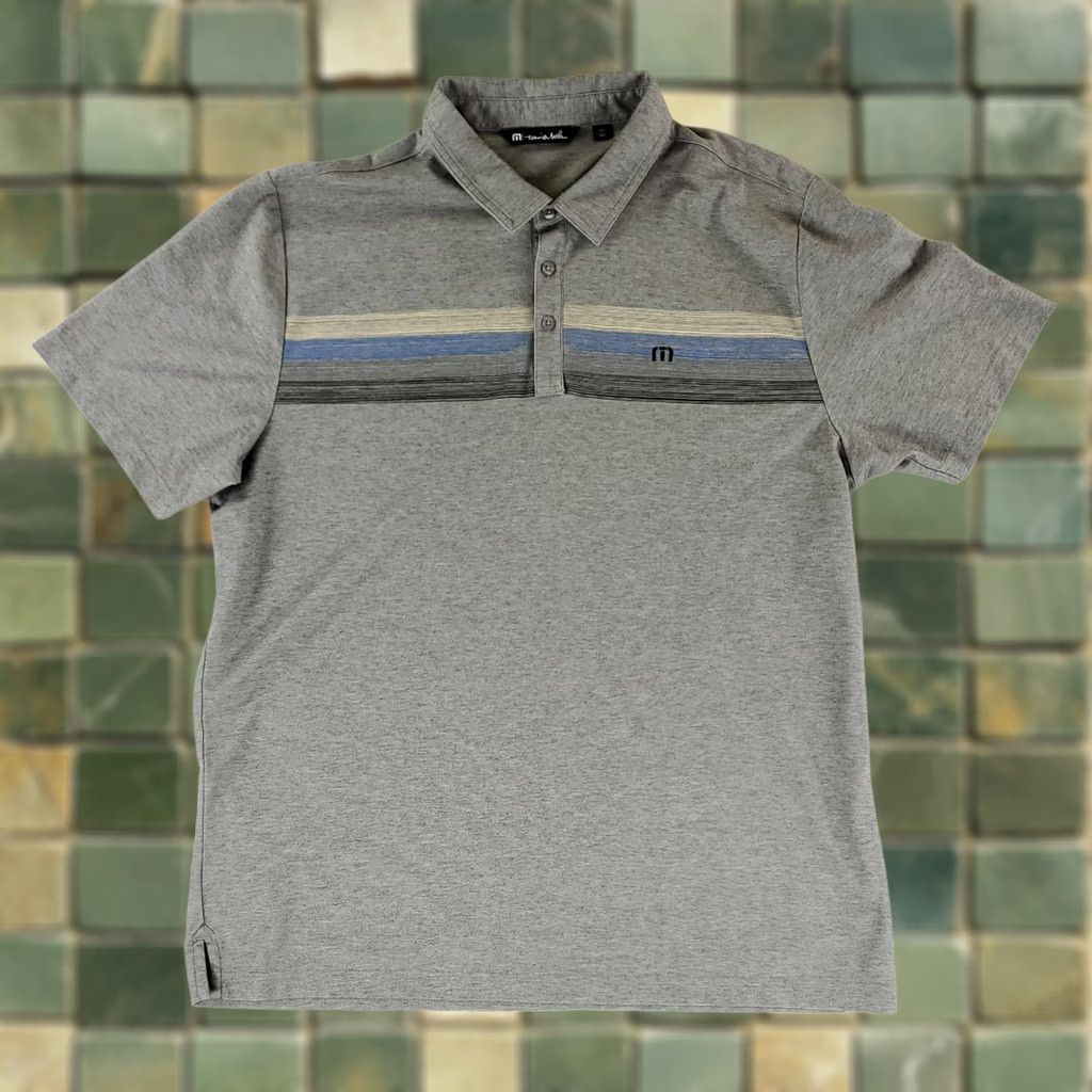 TravisMathew Travis Mathew Polo Shirt Gray Performance Golf Mens XXL Shirt Short Sleeve Men 2XL Size US XXL / EU 58 / 5 - 1 Thumbnail